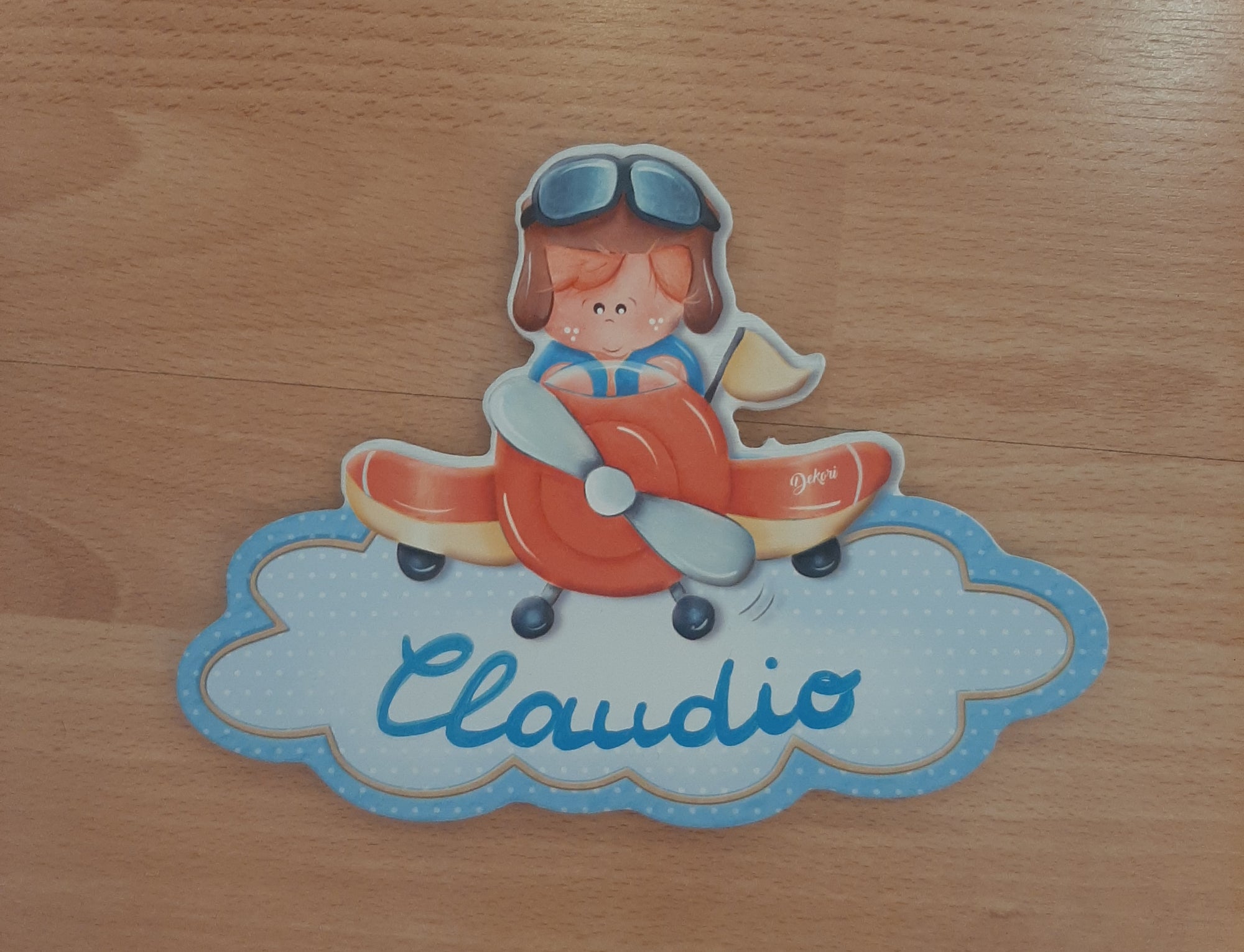 Targhetta "bimbo aereo"