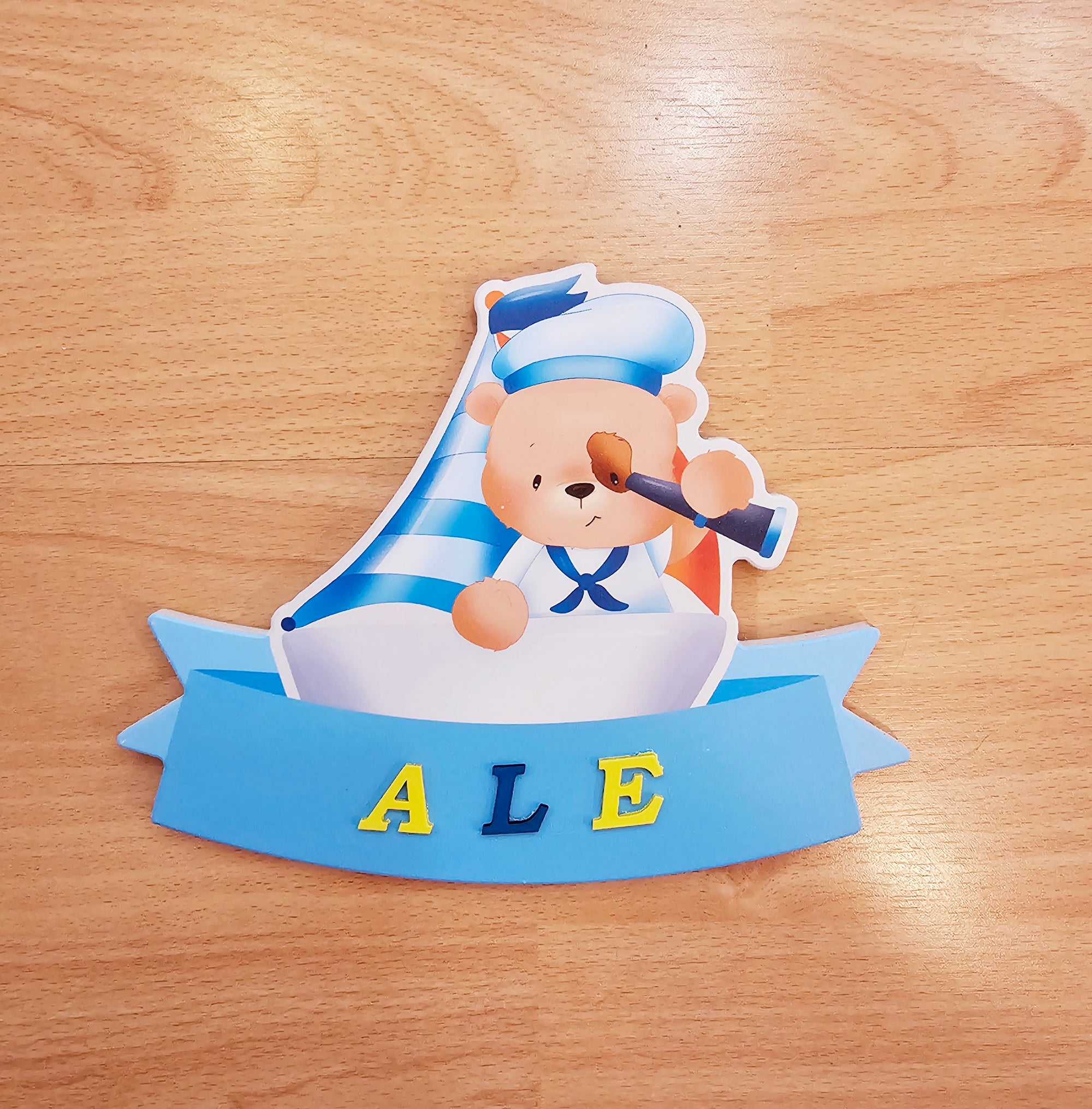 Targhetta "orsetto marinaio"