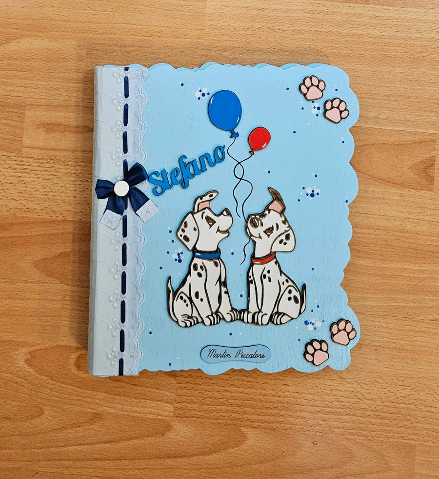 Album grande " dalmata con palloncini "