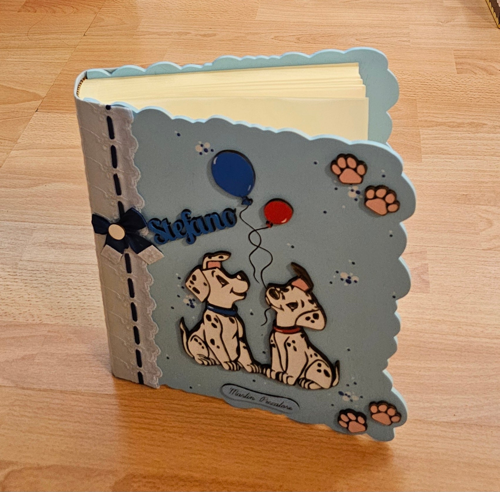 Album grande " dalmata con palloncini "