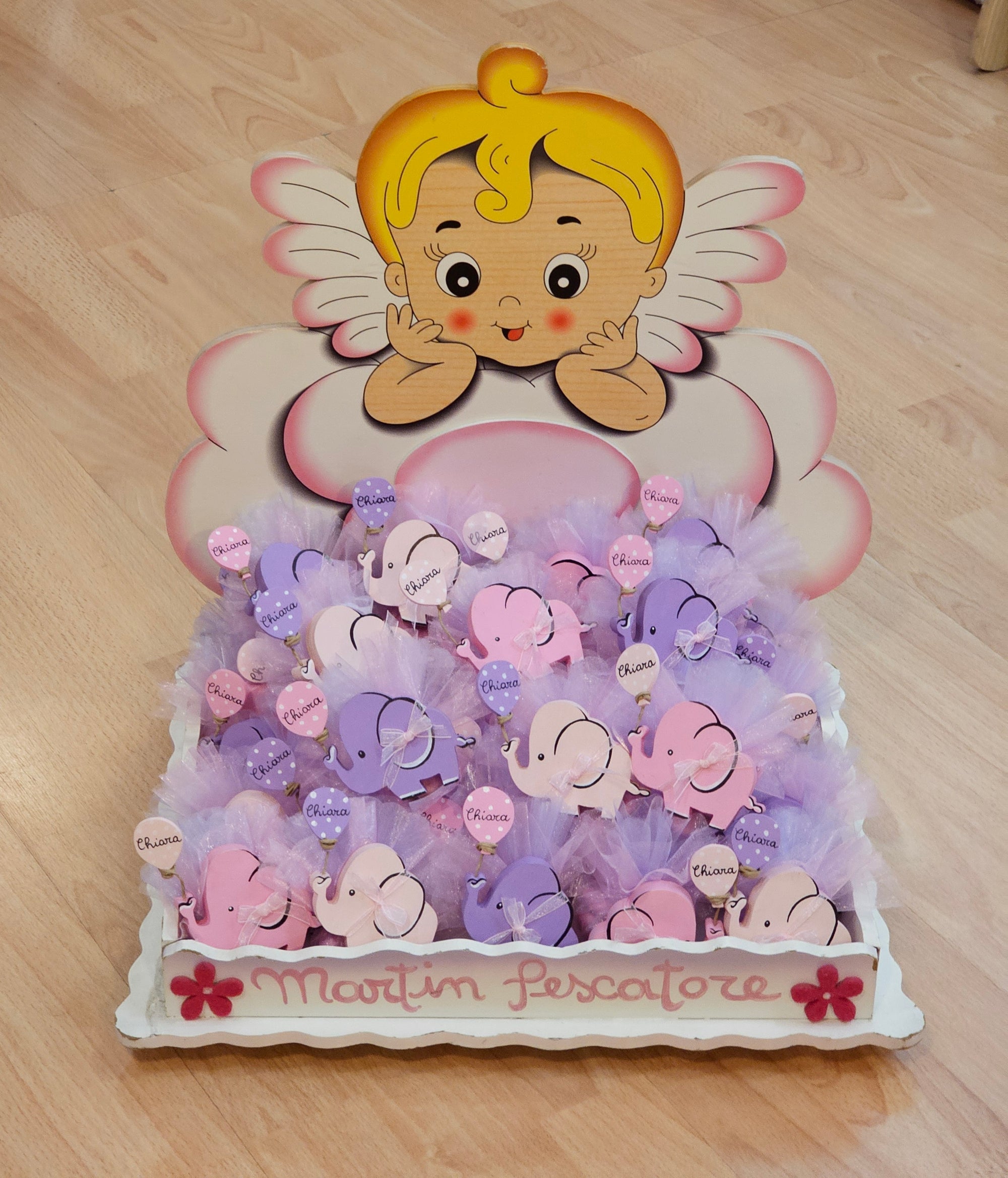 Bomboniere "elefantino rosa con palloncino "