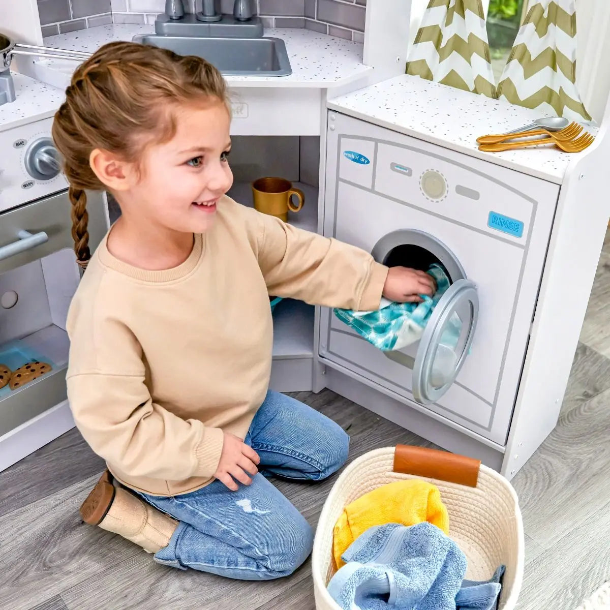 cucina da gioco "ultimate corner play kitchen white"