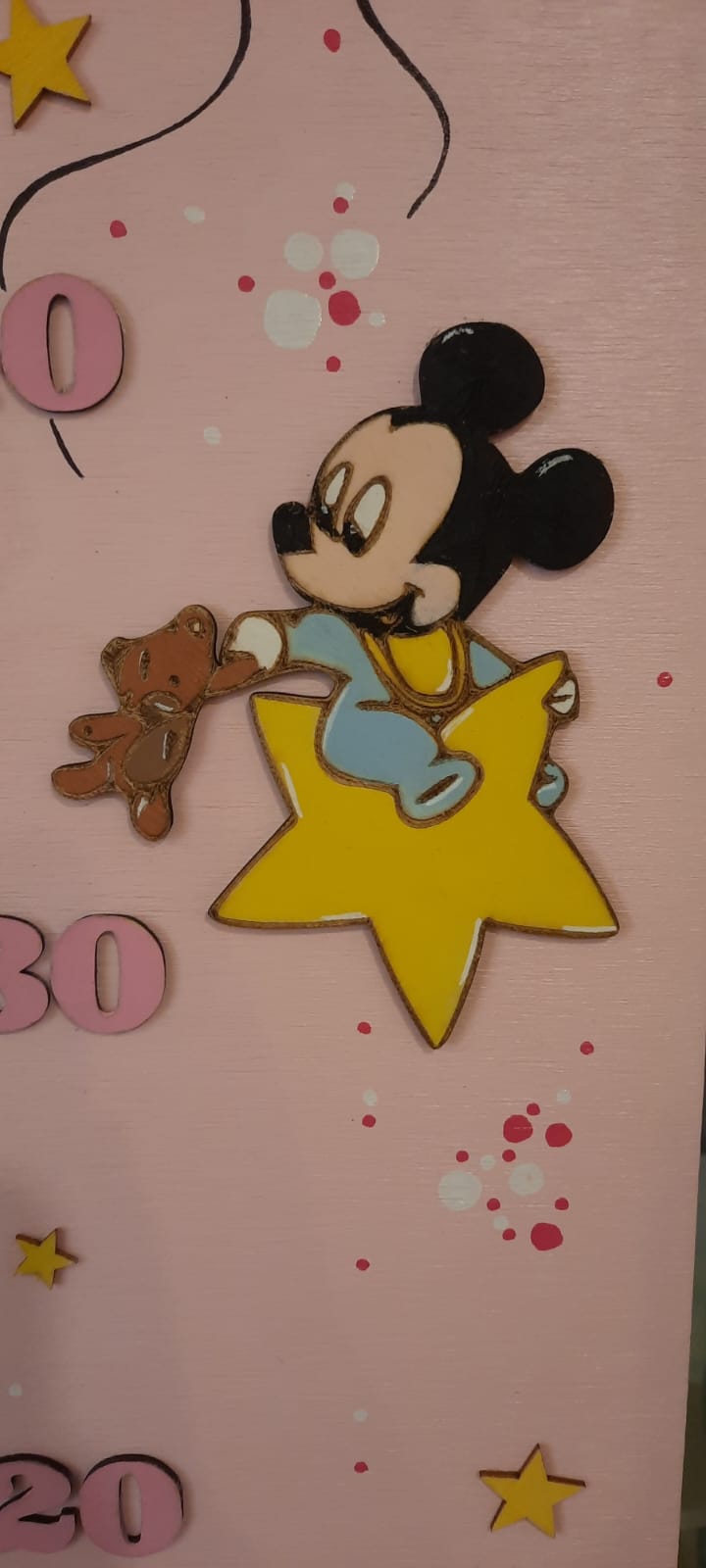 Metro " mikey mouse " rosa