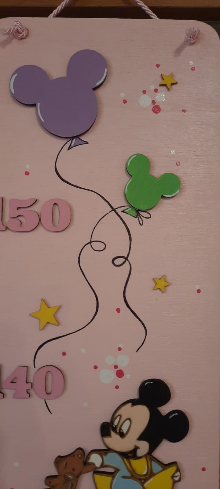 Metro " mikey mouse " rosa