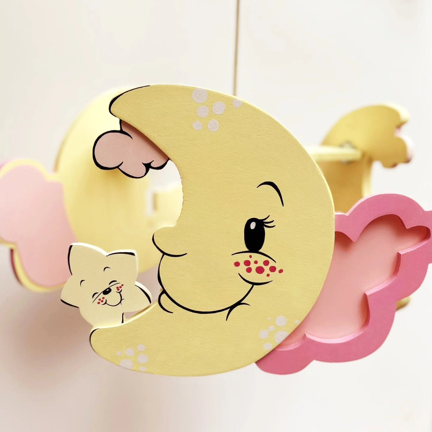 Lampadario "luna con stelle"