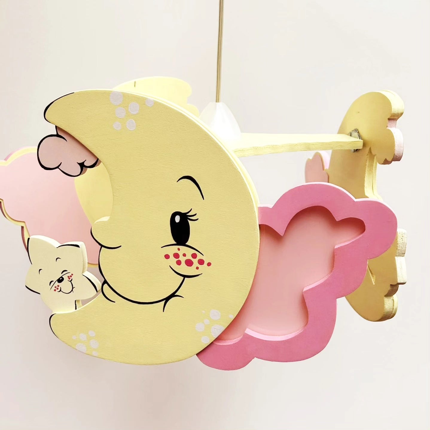 Lampadario "luna con stelle"