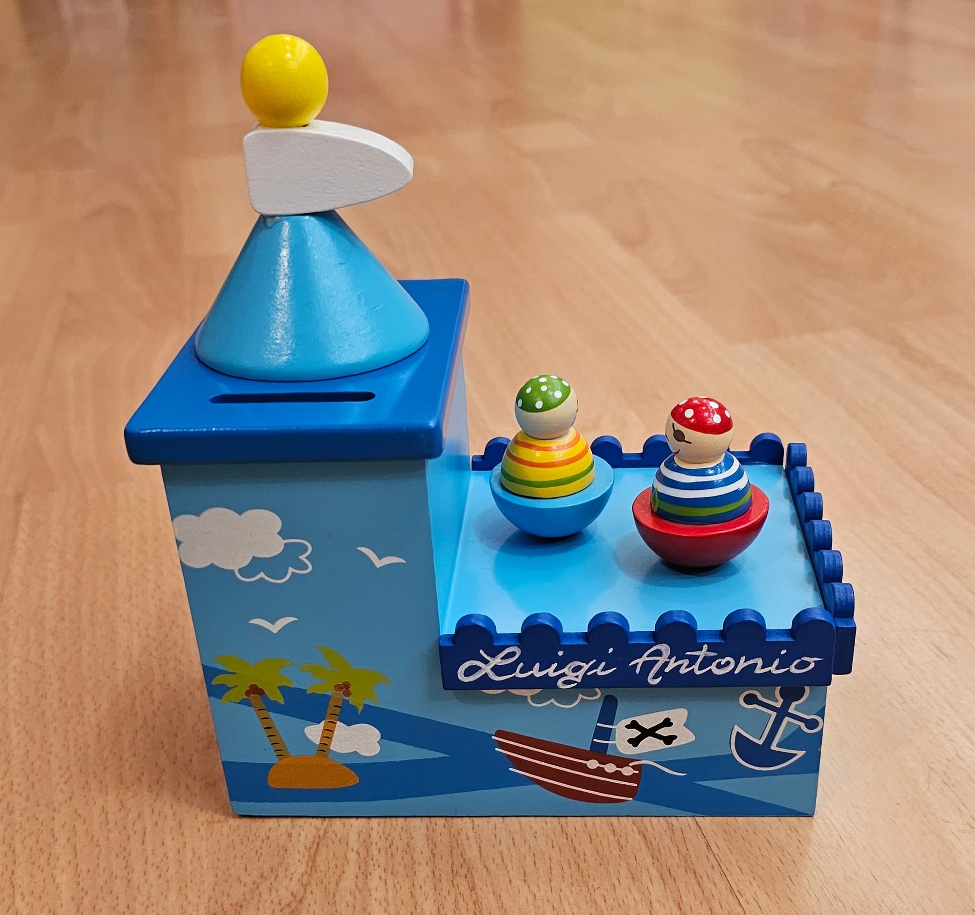 carillon con salvadanaio pirati