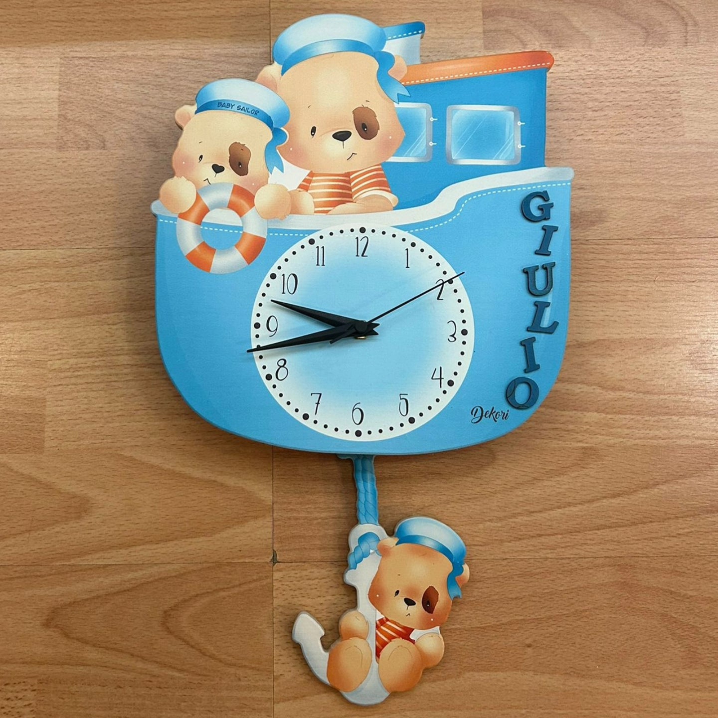 Orologio pendolo orsetto marinaio