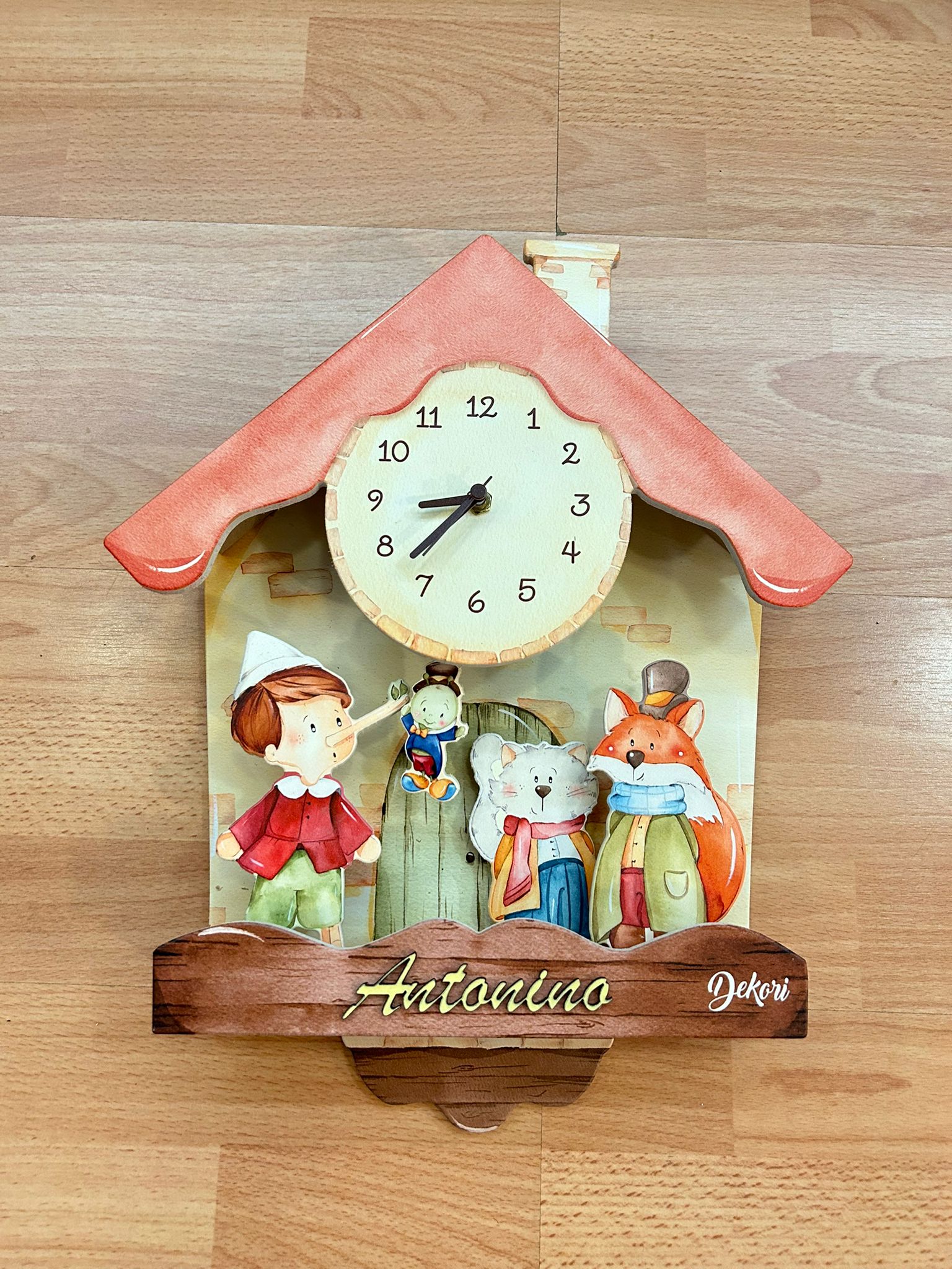 Orologio 3D pinocchio