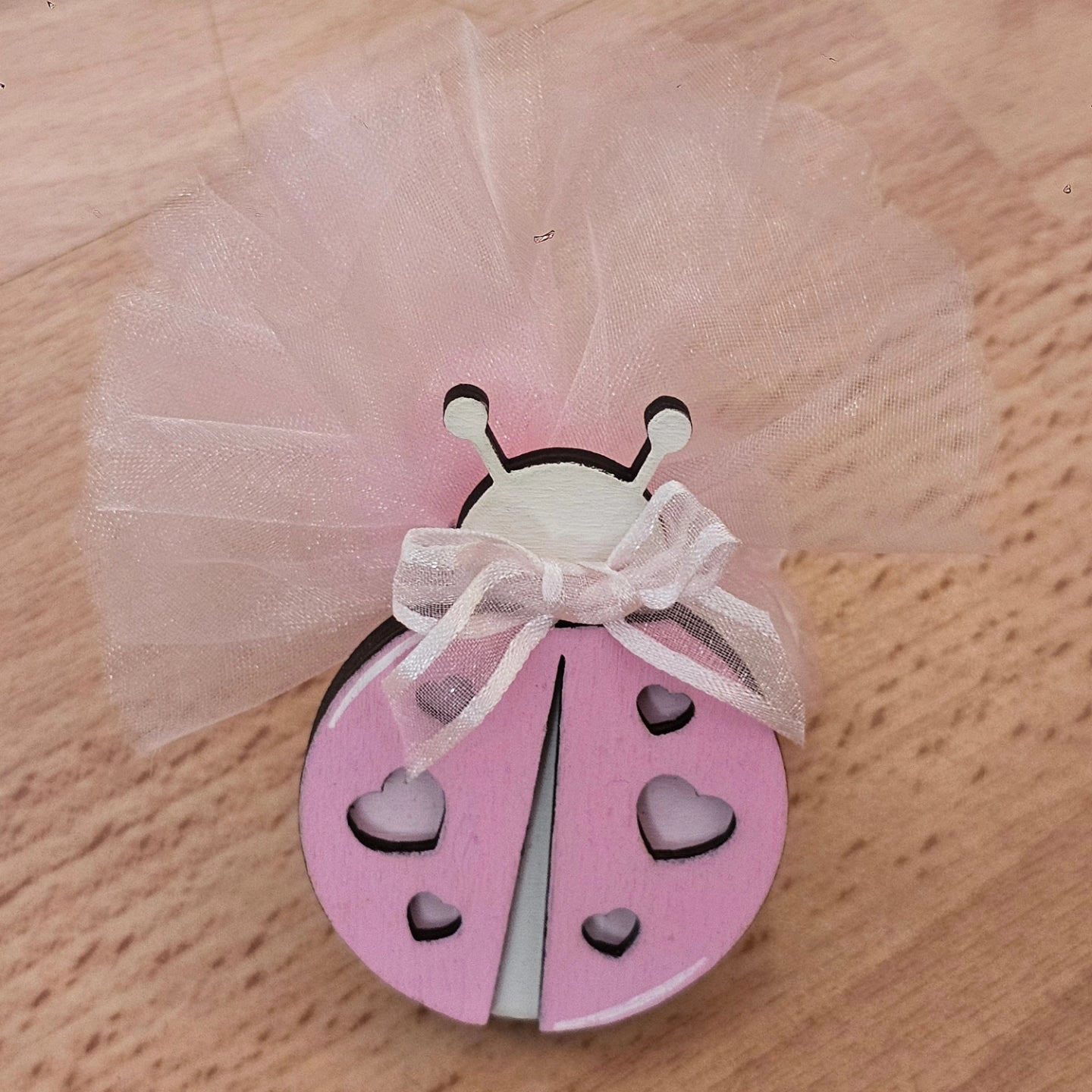 Bomboniere "coccinella colorata " calamita