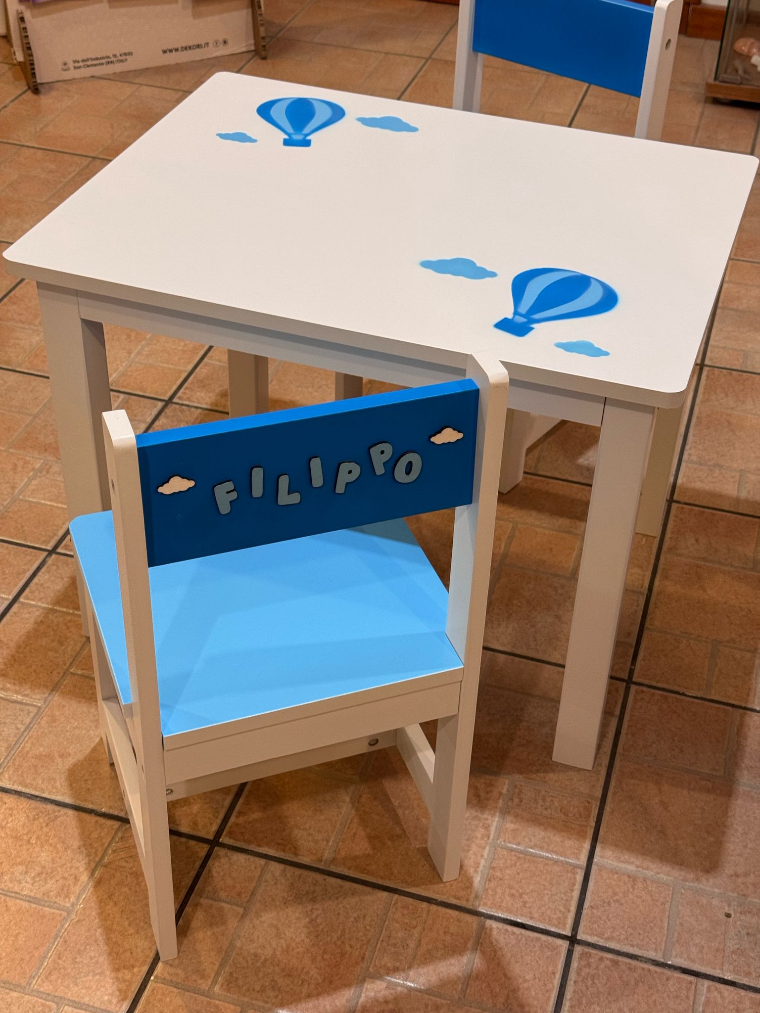 Tavolino " mongolfiere "