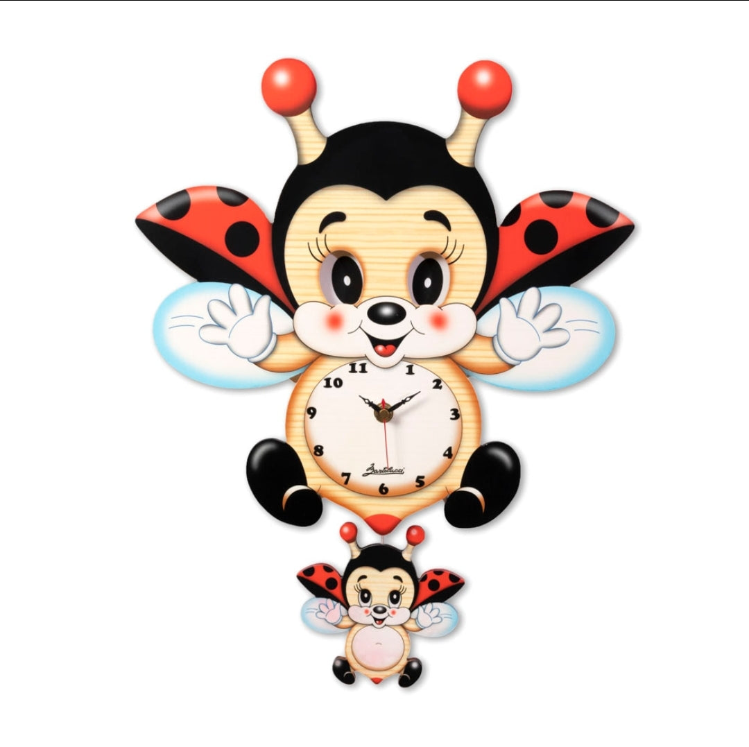 Orologio movimento occhi " coccinella in volo "