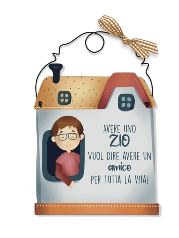 Targa casetta "zio"