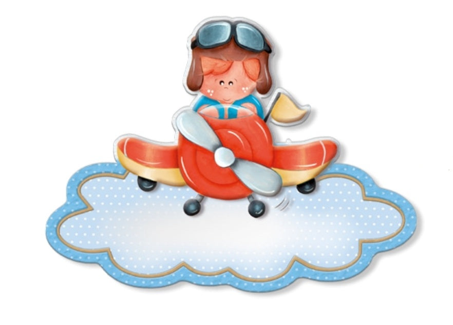 Targhetta "bimbo aereo"