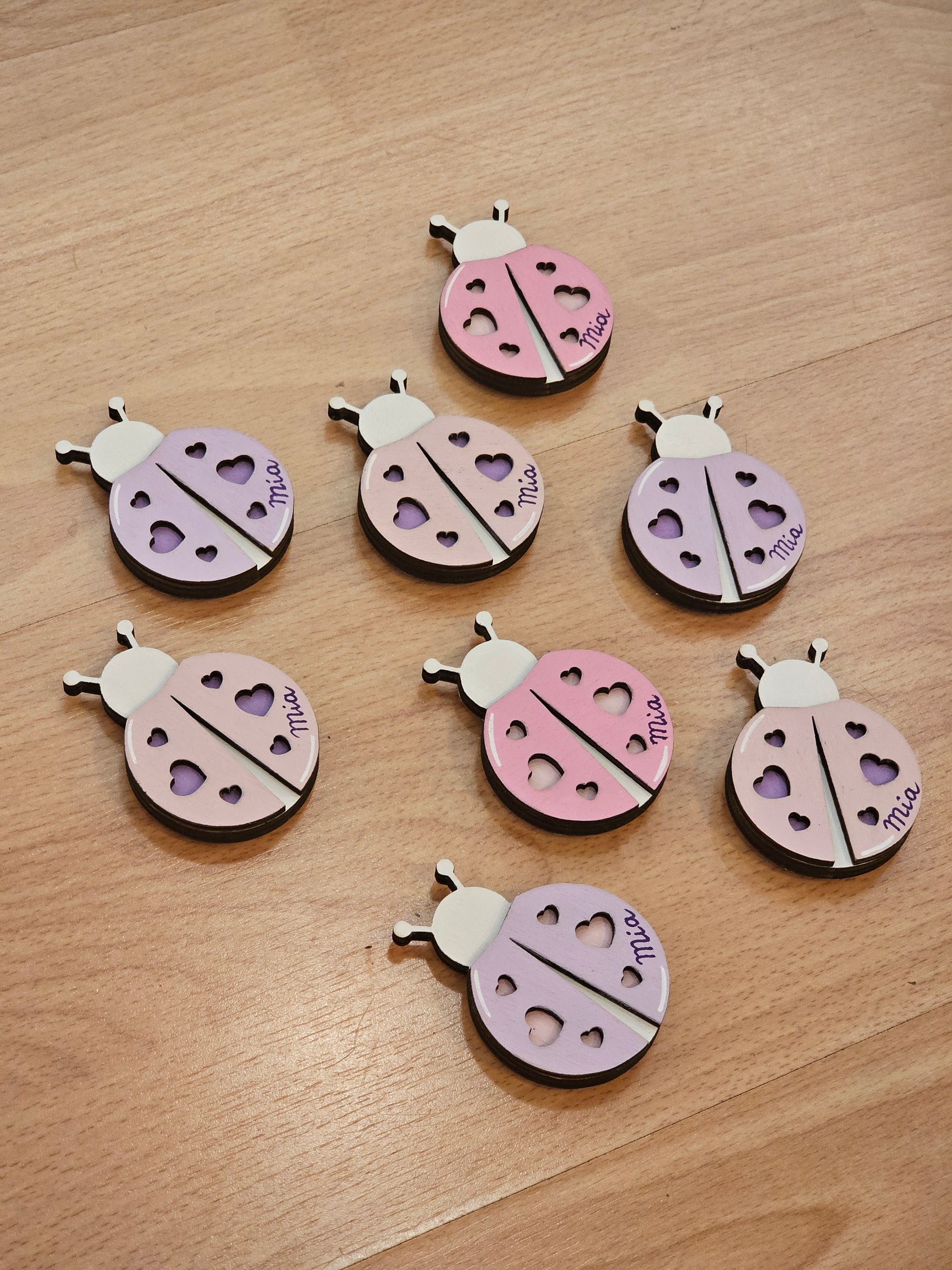 Bomboniere "coccinella colorata " calamita