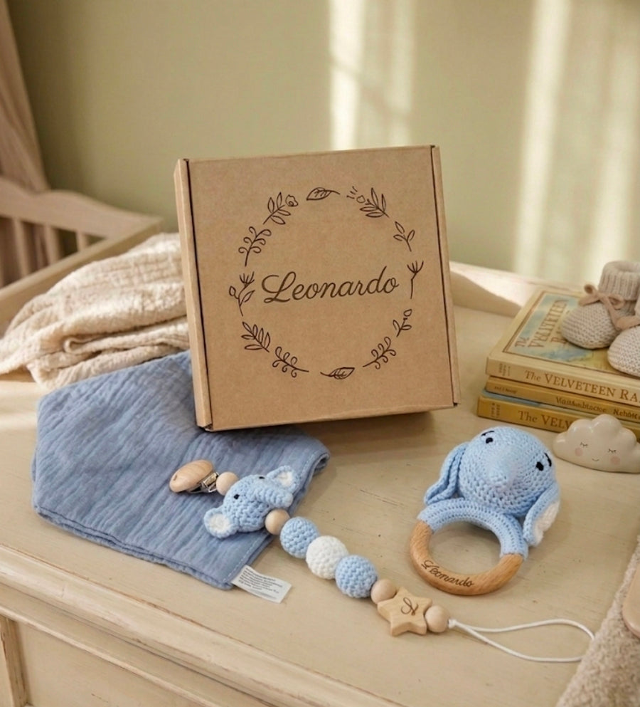 Baby box "elefantino celeste"
