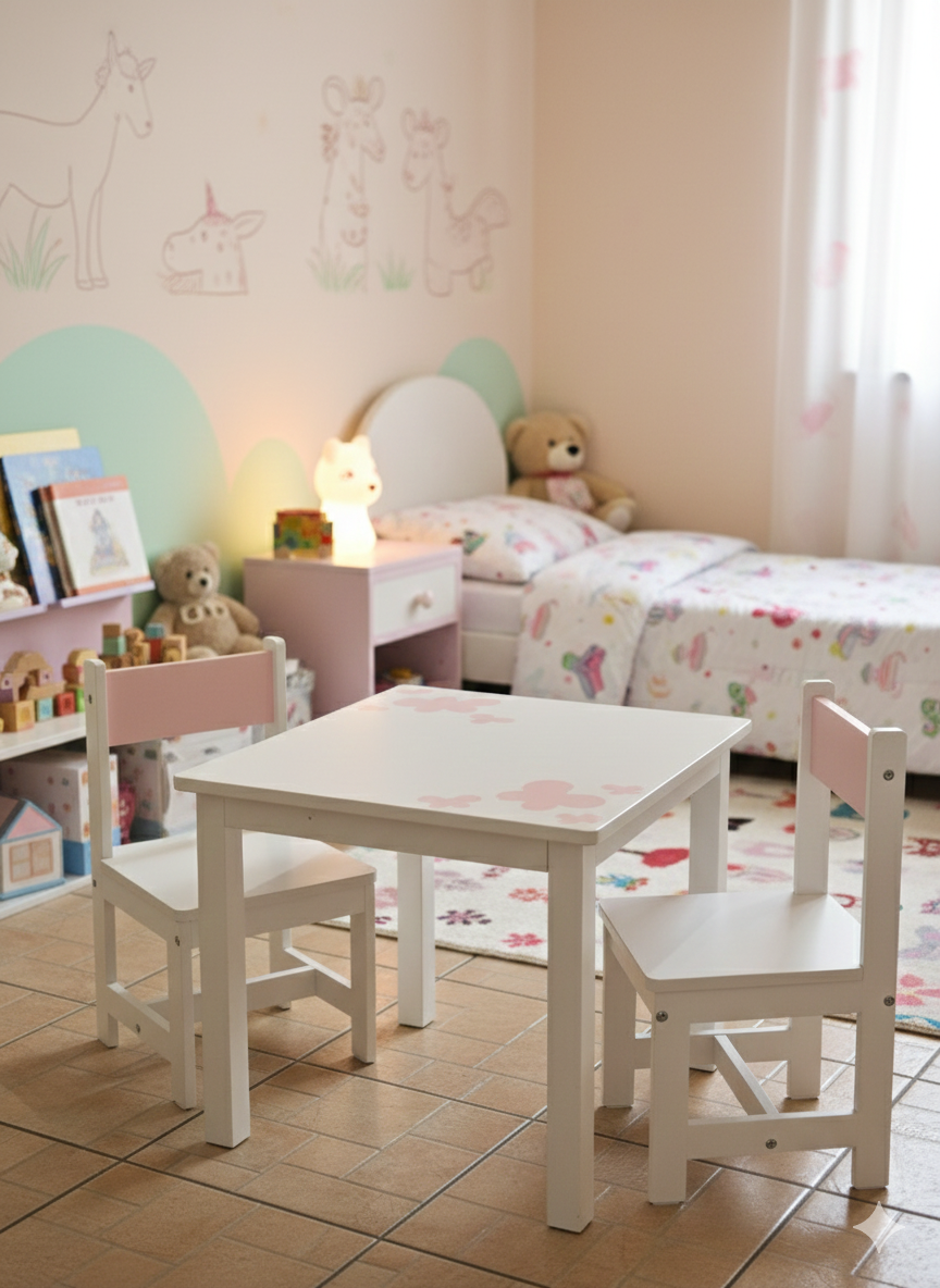 Tavolino con sedie "farfalle"