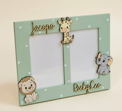 Cornice doppia foto "animali della savana "