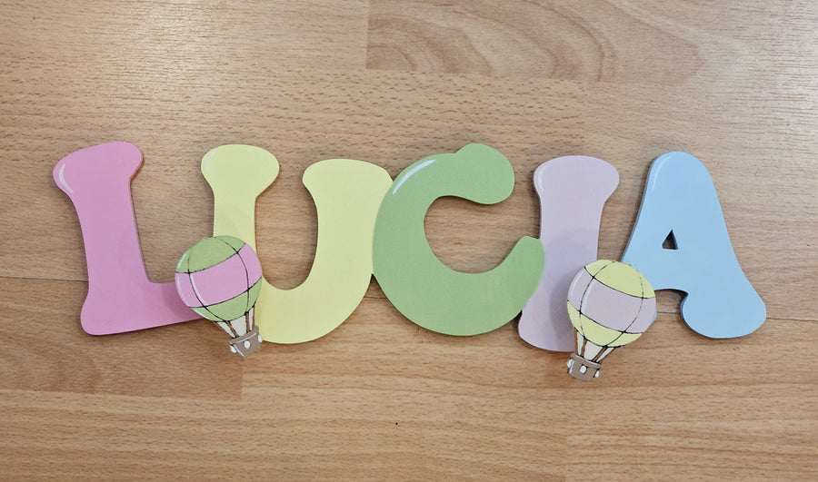 Nome appendiabiti "5 lettere"