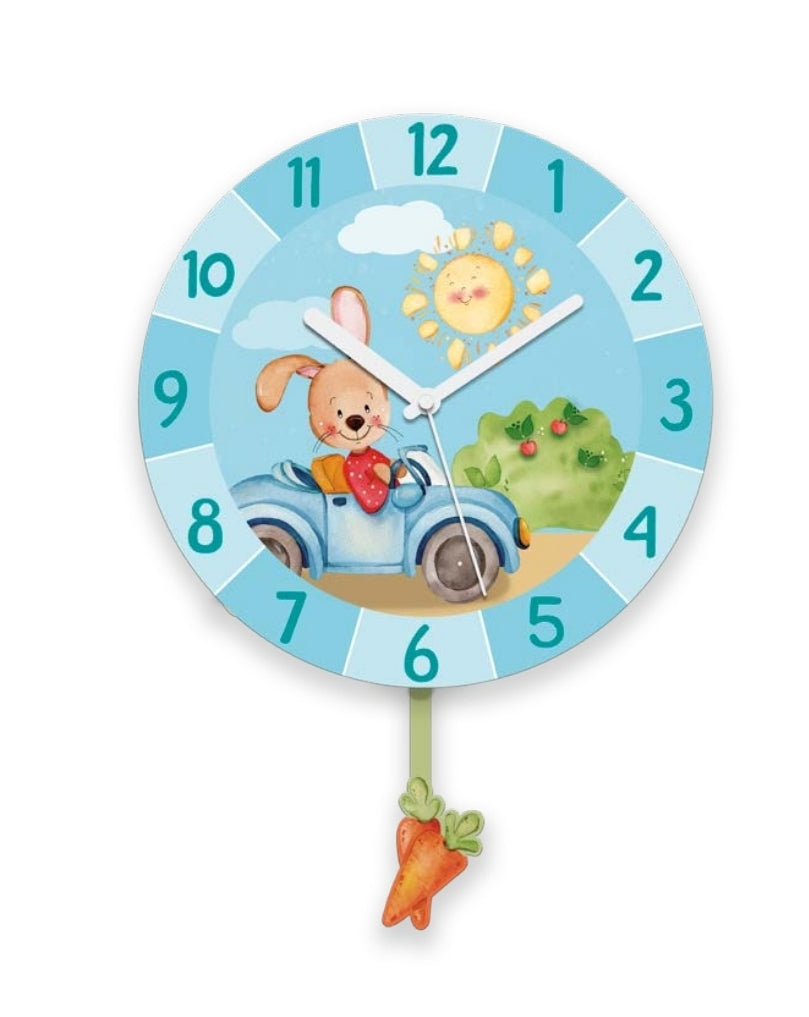 Orologio pendolo "coniglio auto"