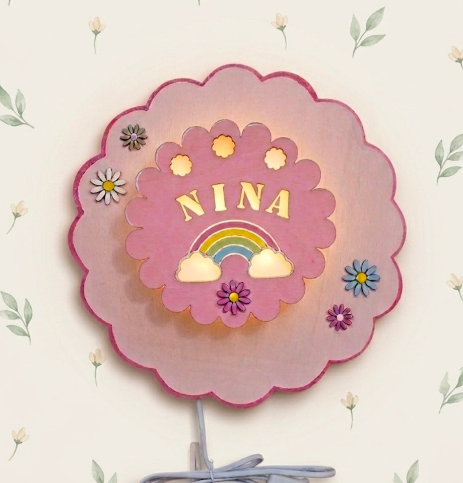 Applique "nuvola tonda"con nome