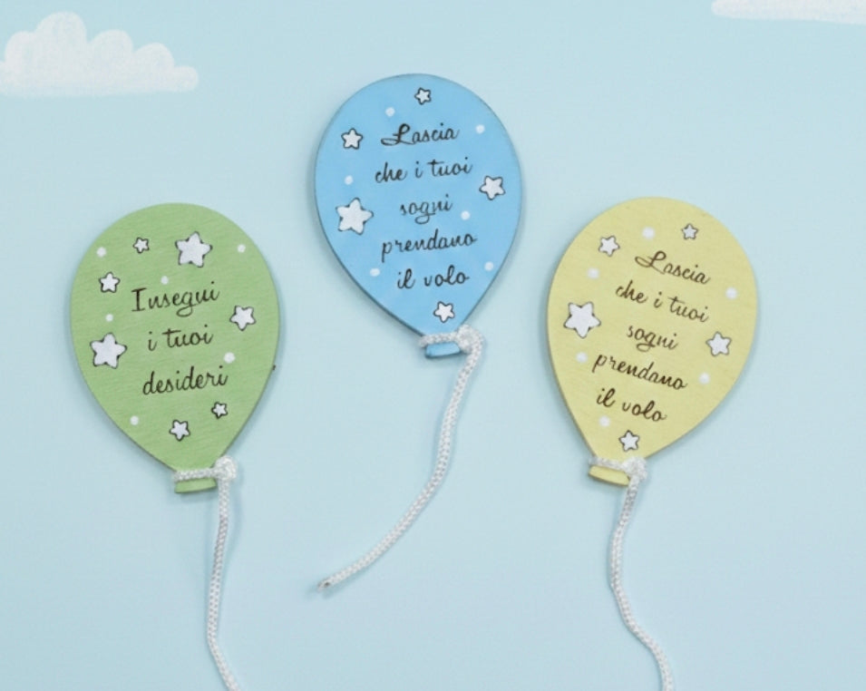 Bomboniere "palloncini colorati" magnete
