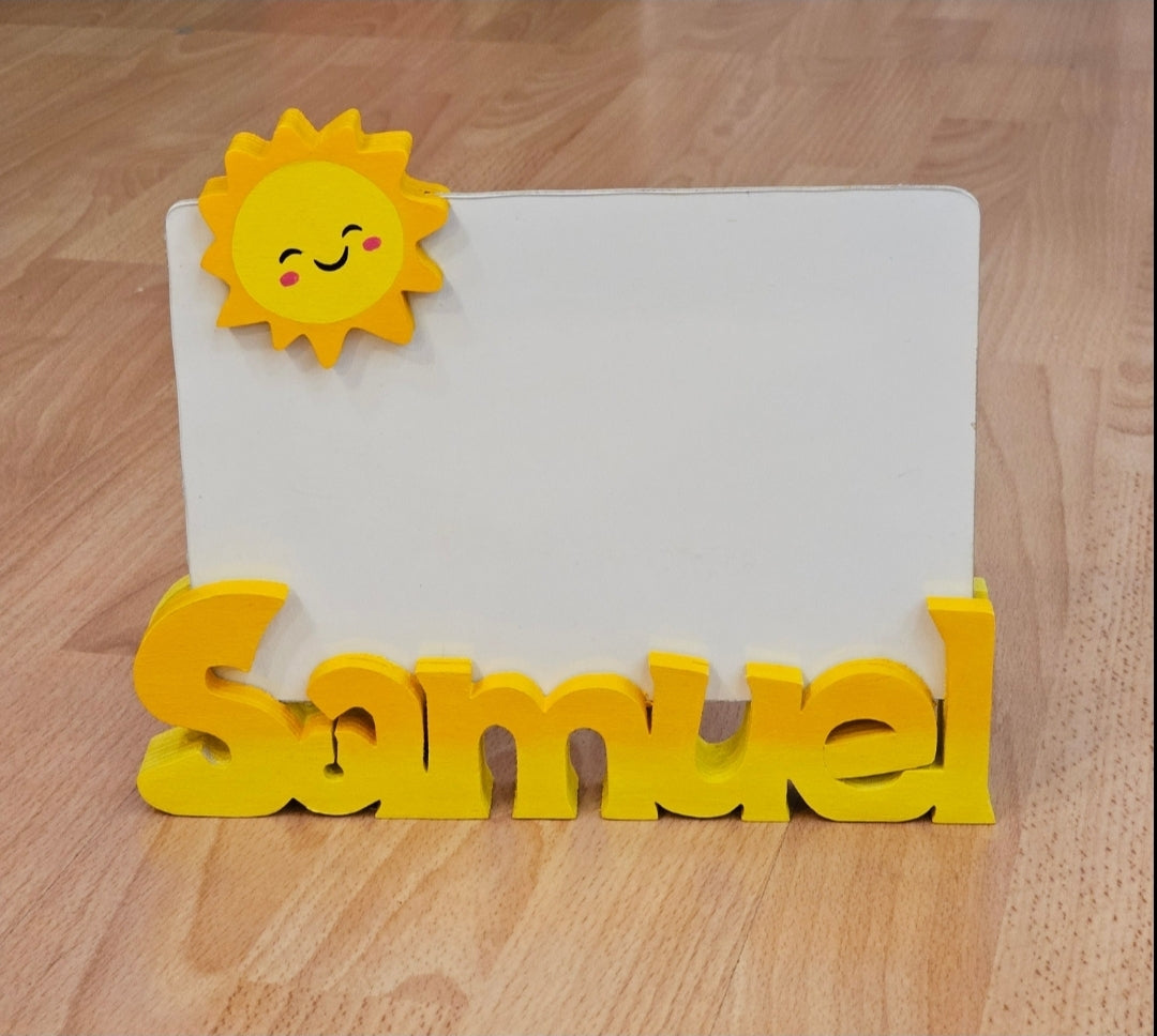 portafoto con nome " 6 lettere"