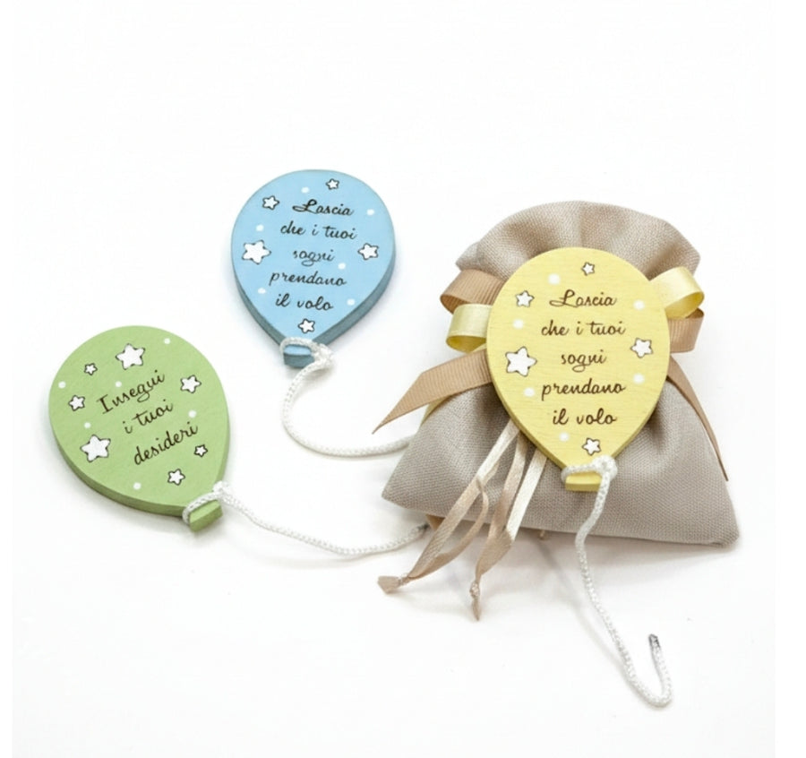 Bomboniere "palloncini colorati" magnete
