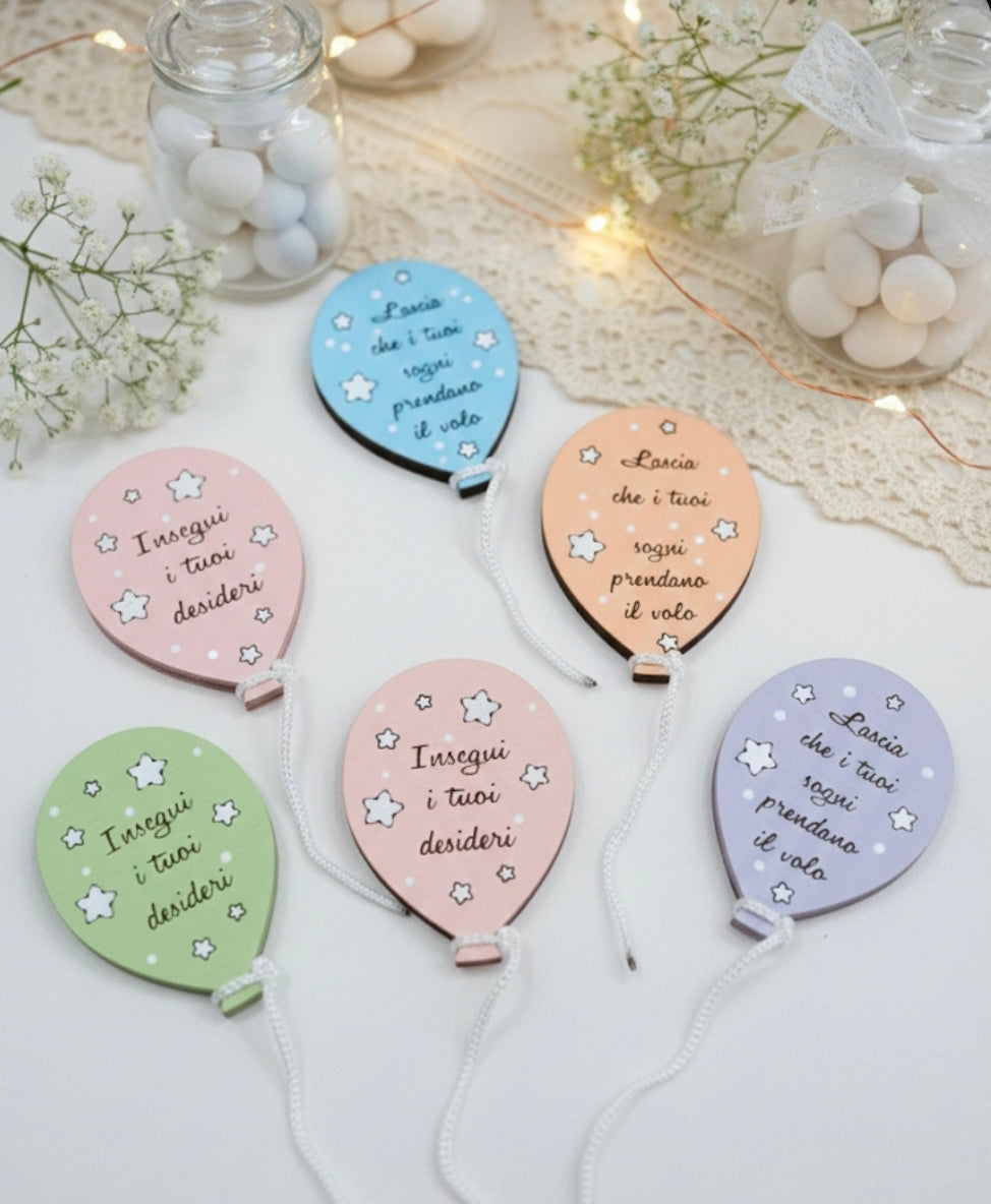 Bomboniere "palloncini colorati" magnete