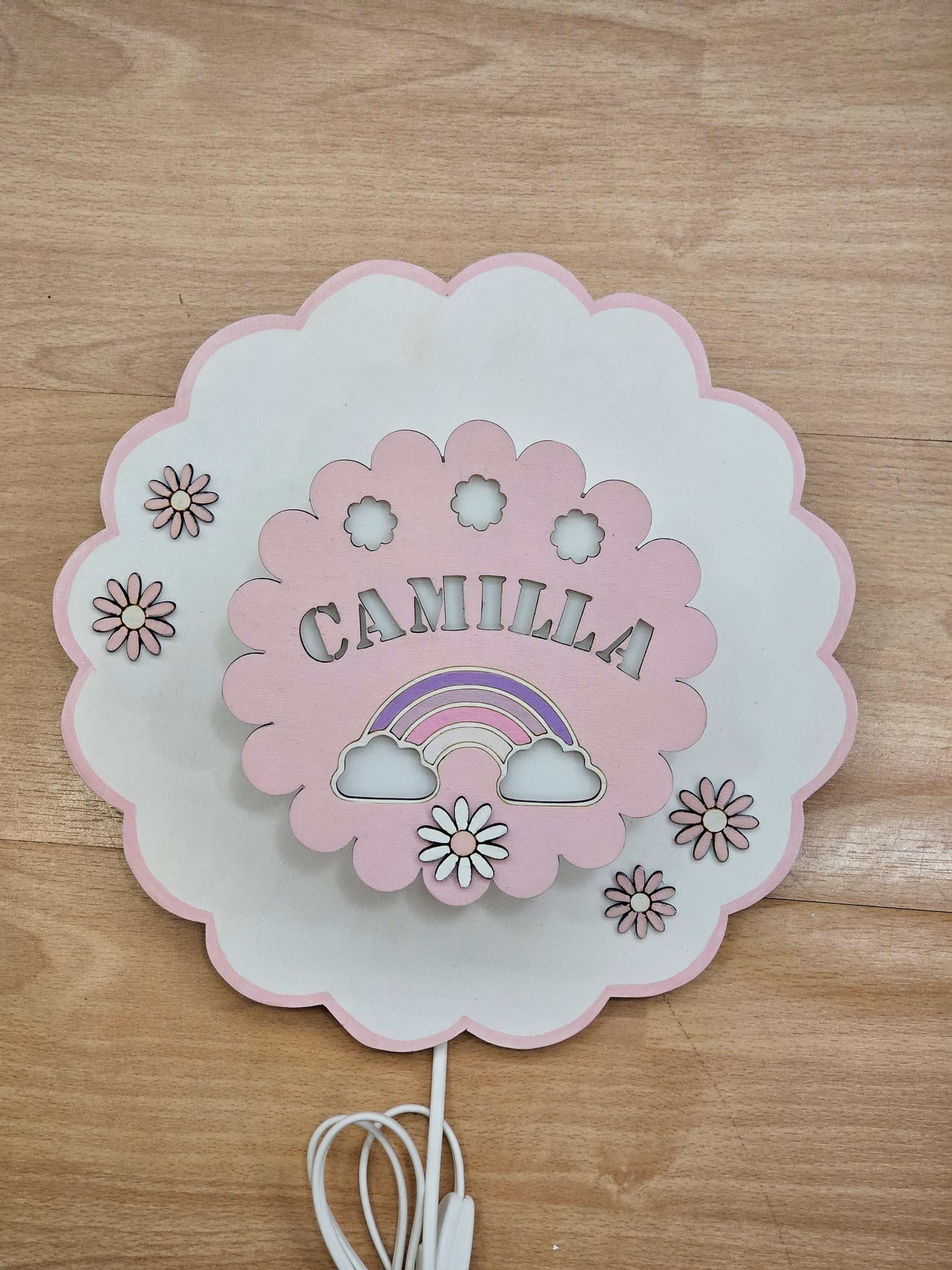 Applique "nuvola tonda"con nome