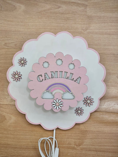 Applique "nuvola tonda"con nome