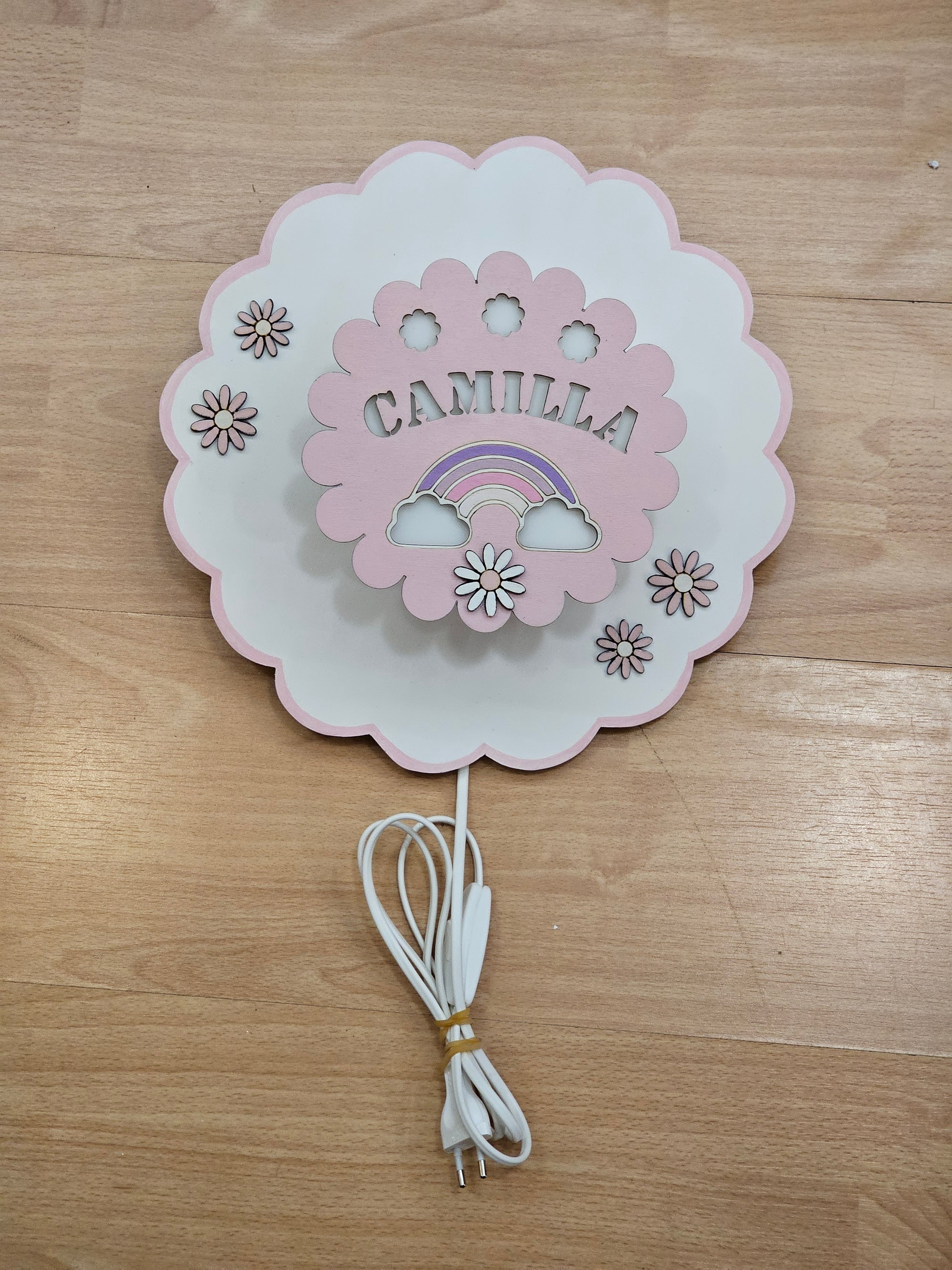 Applique "nuvola tonda"con nome