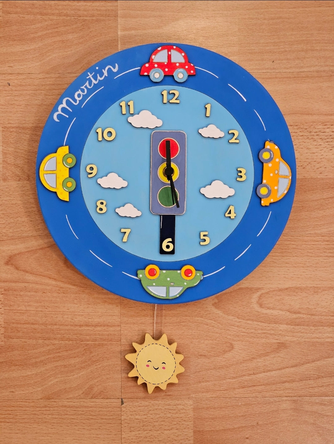 Orologio pendolo "macchinine"