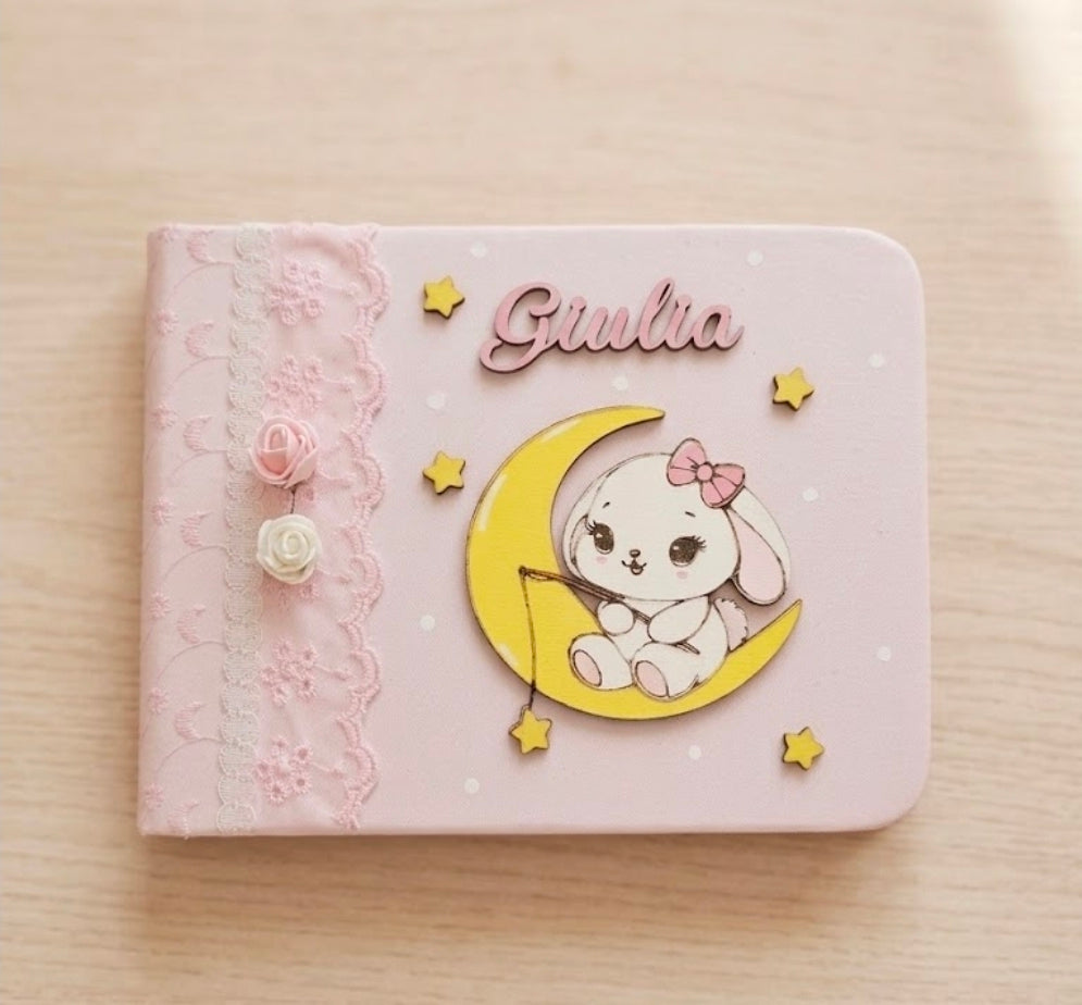 Album piccolo "coniglietta su luna"