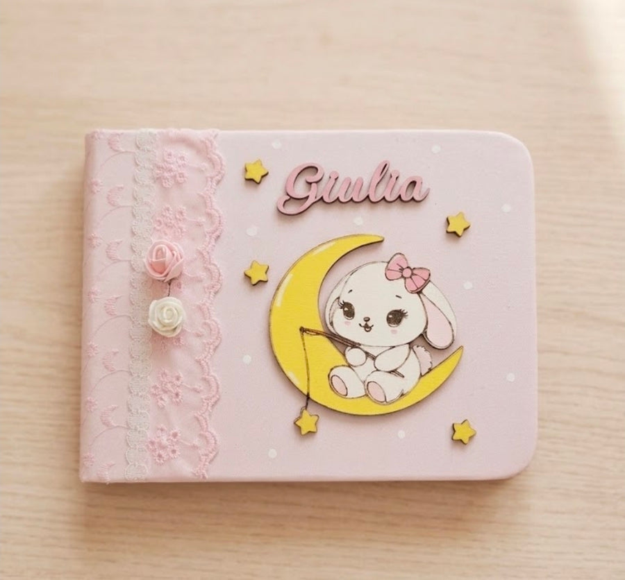 Album piccolo "coniglietta su luna"