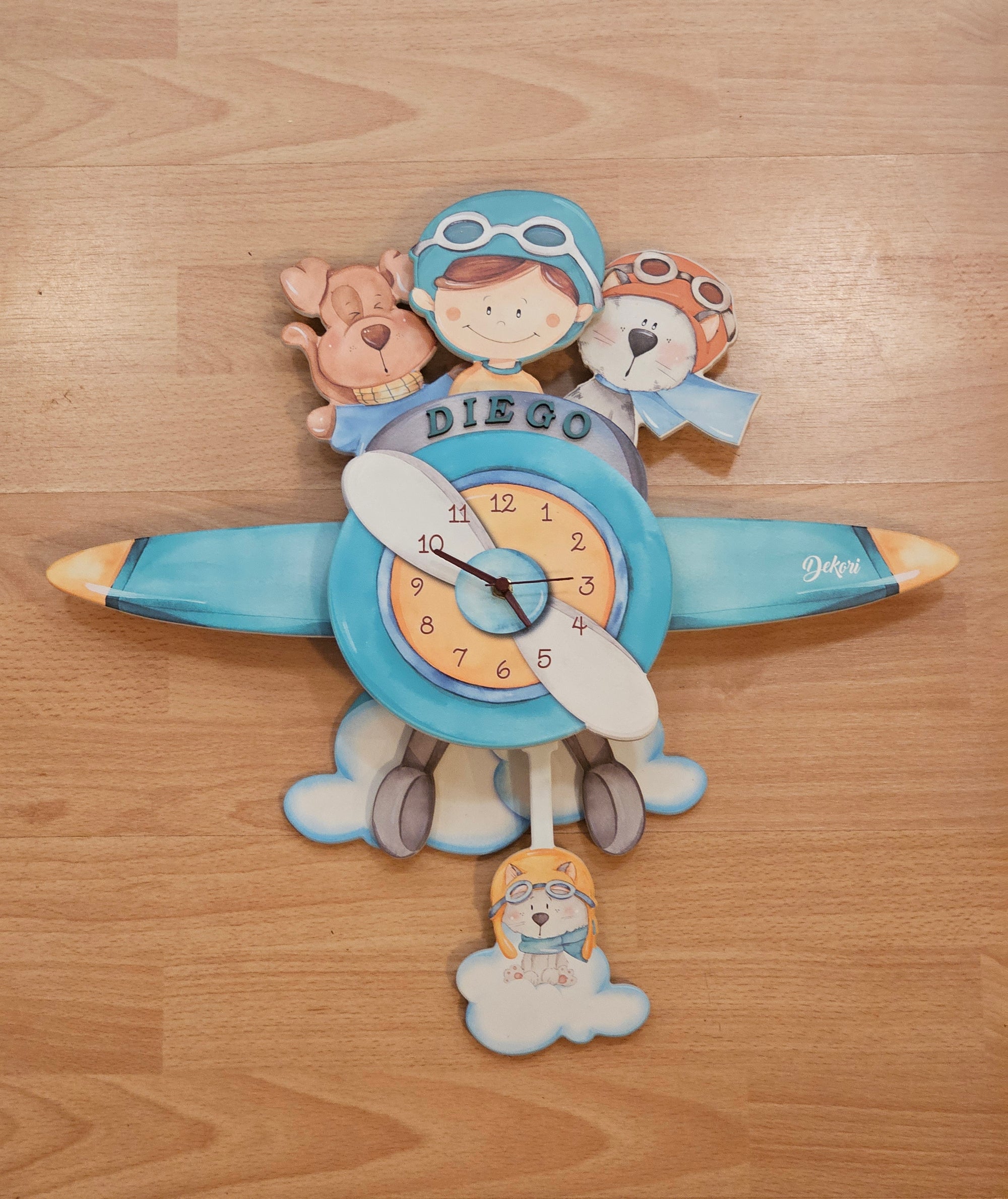 Orologio 3D aviatore