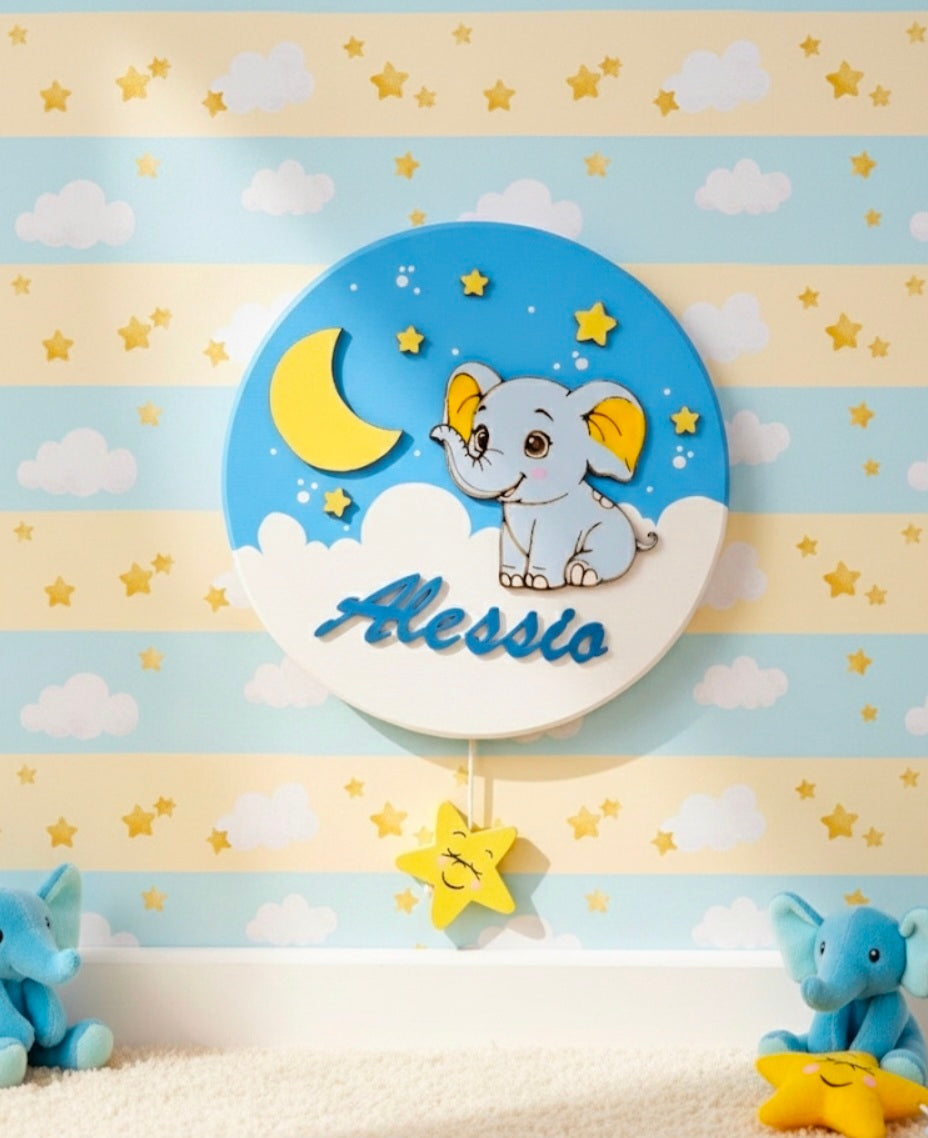 Carillon "elefante e luna "