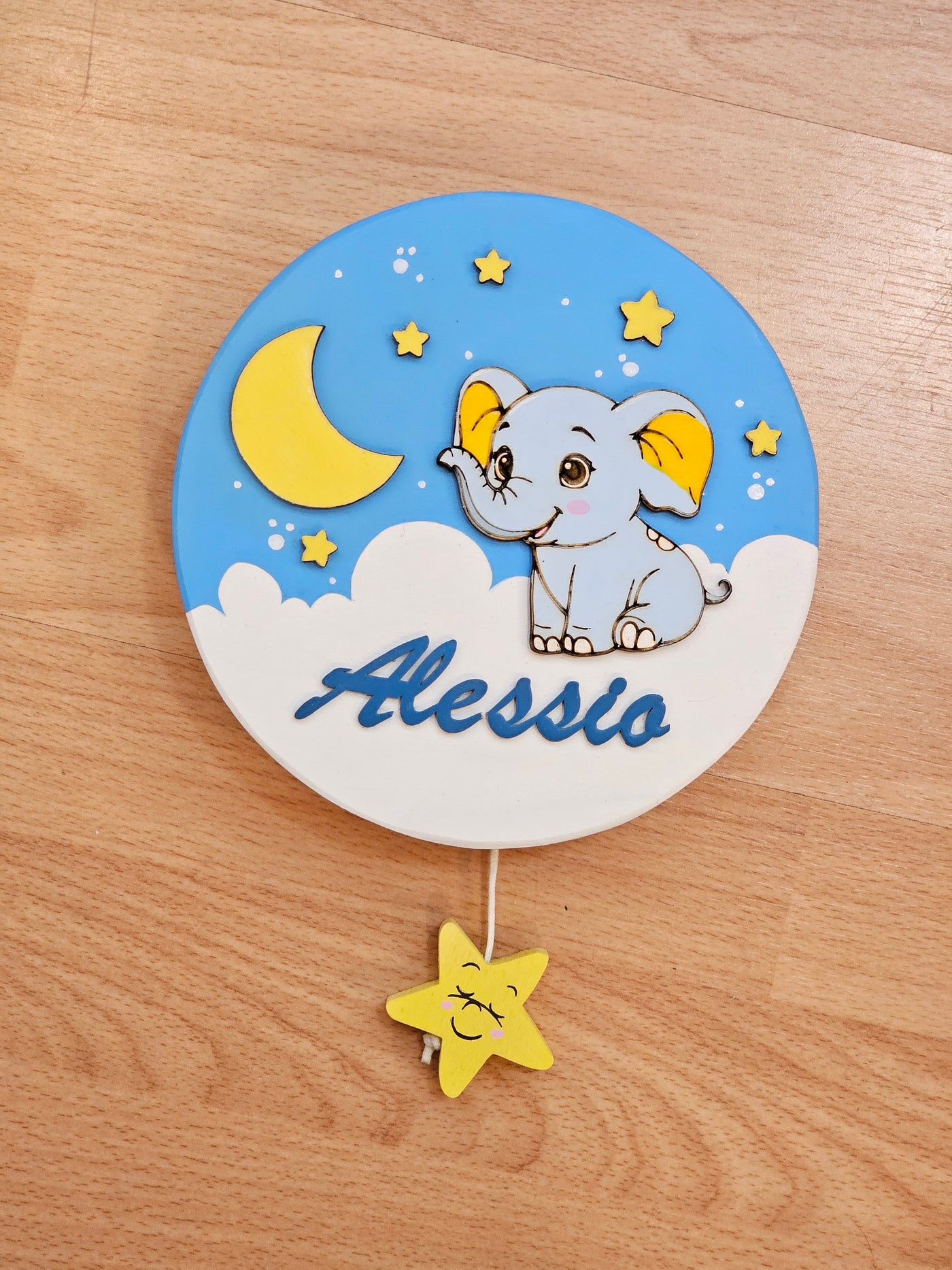 Carillon "elefante e luna "