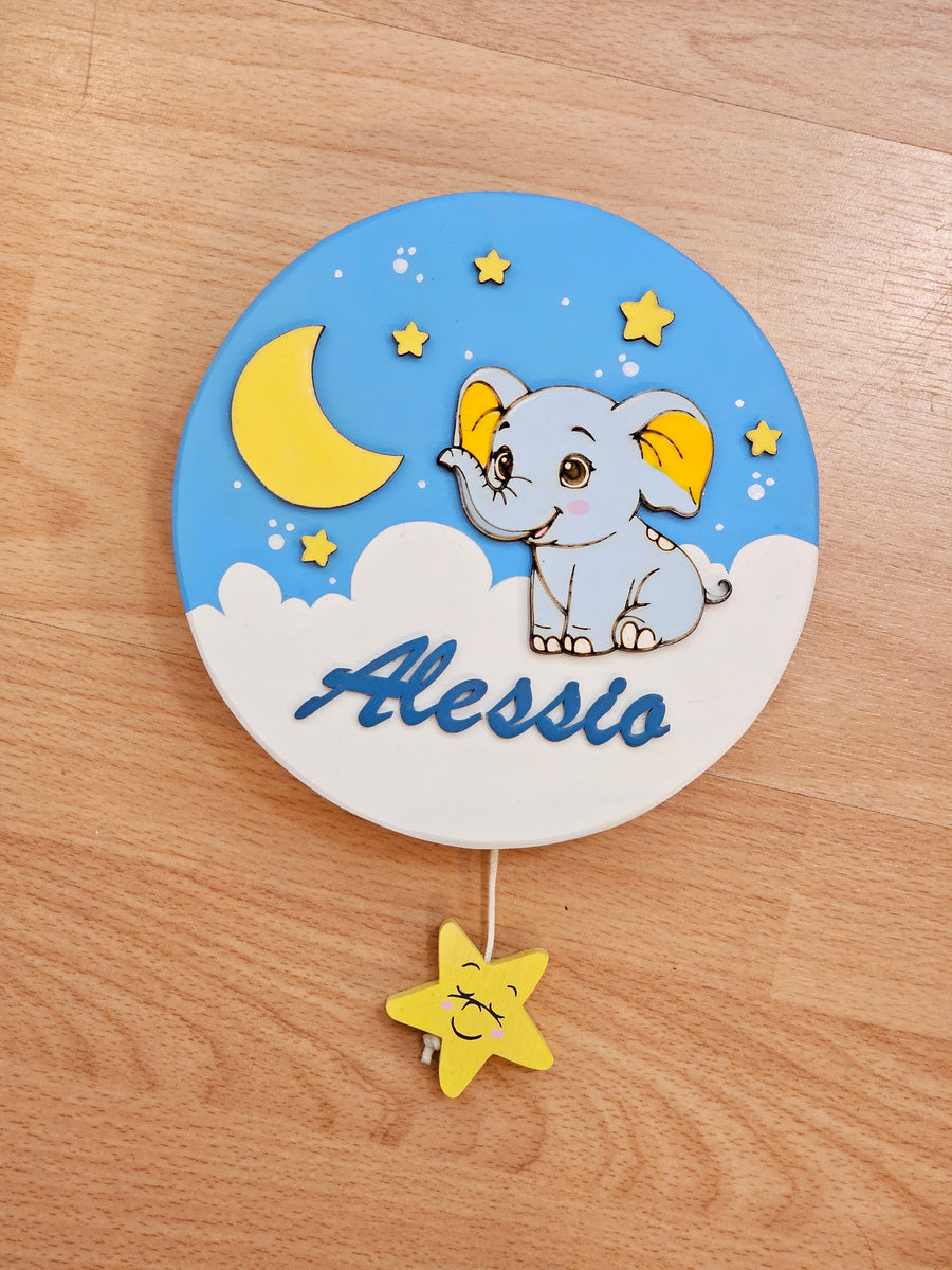 Carillon "elefante e luna "