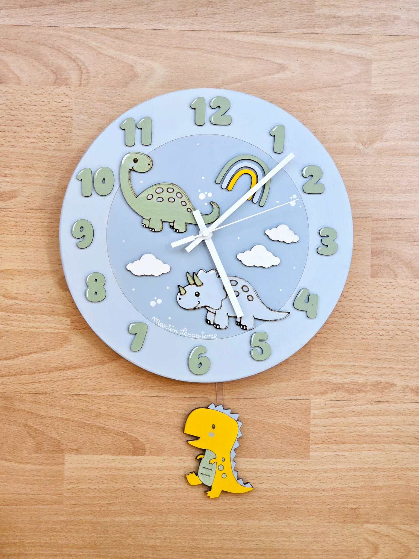 Orologio pendolo "dinosauri"
