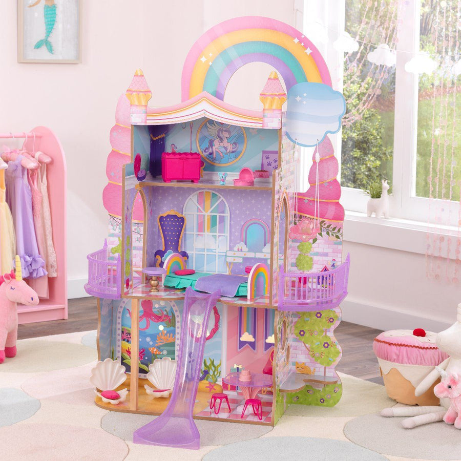 casa delle bambole rainbow dreamers unicorn