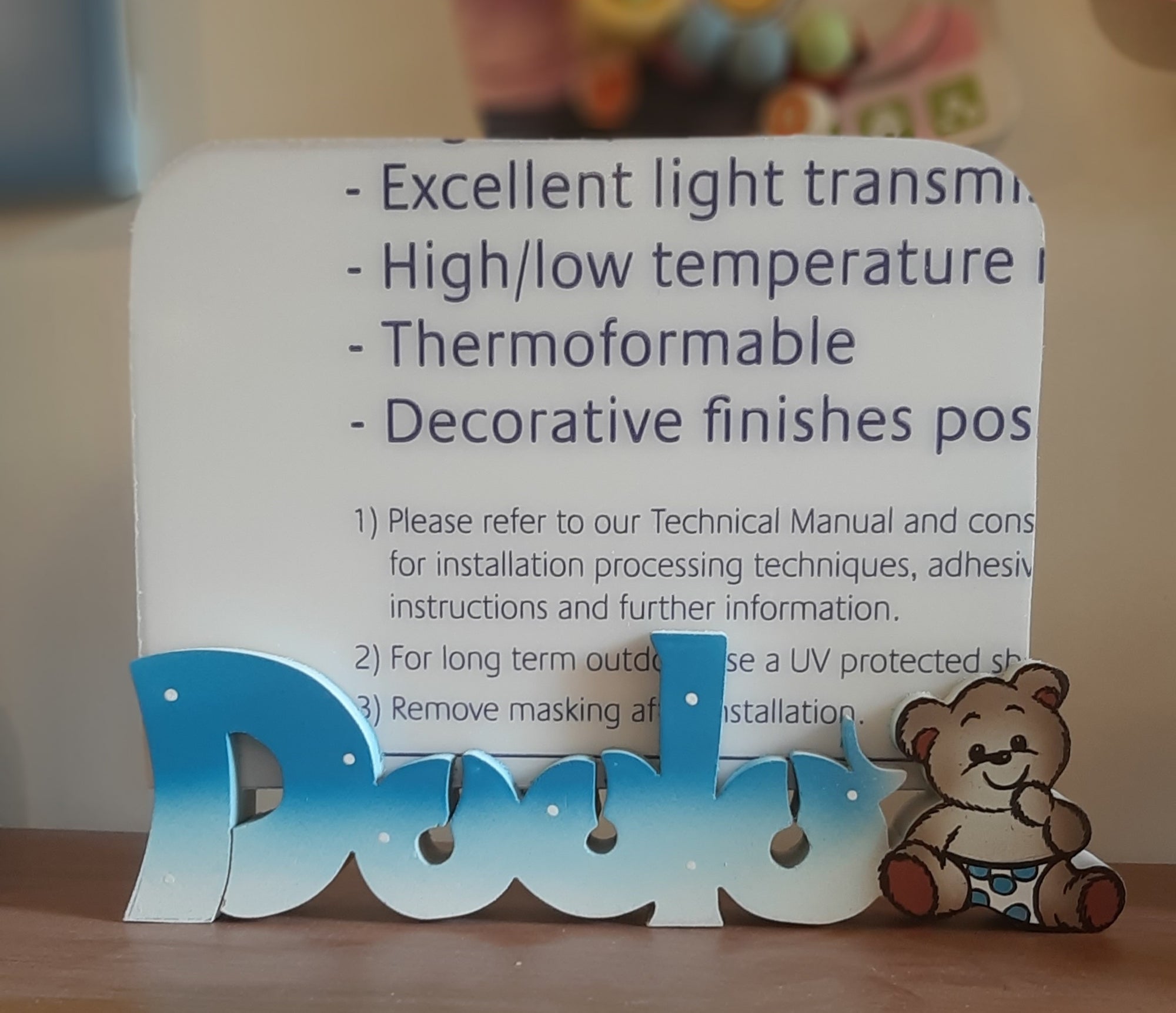 Portafoto " Dodò con orsetto "