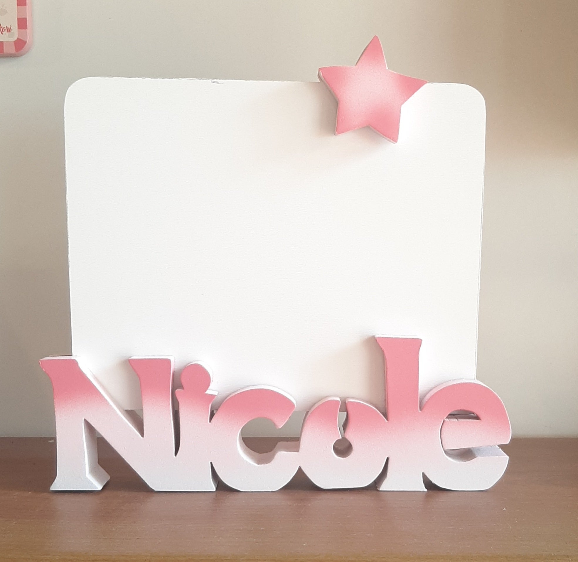 portafoto con nome " 6 lettere"