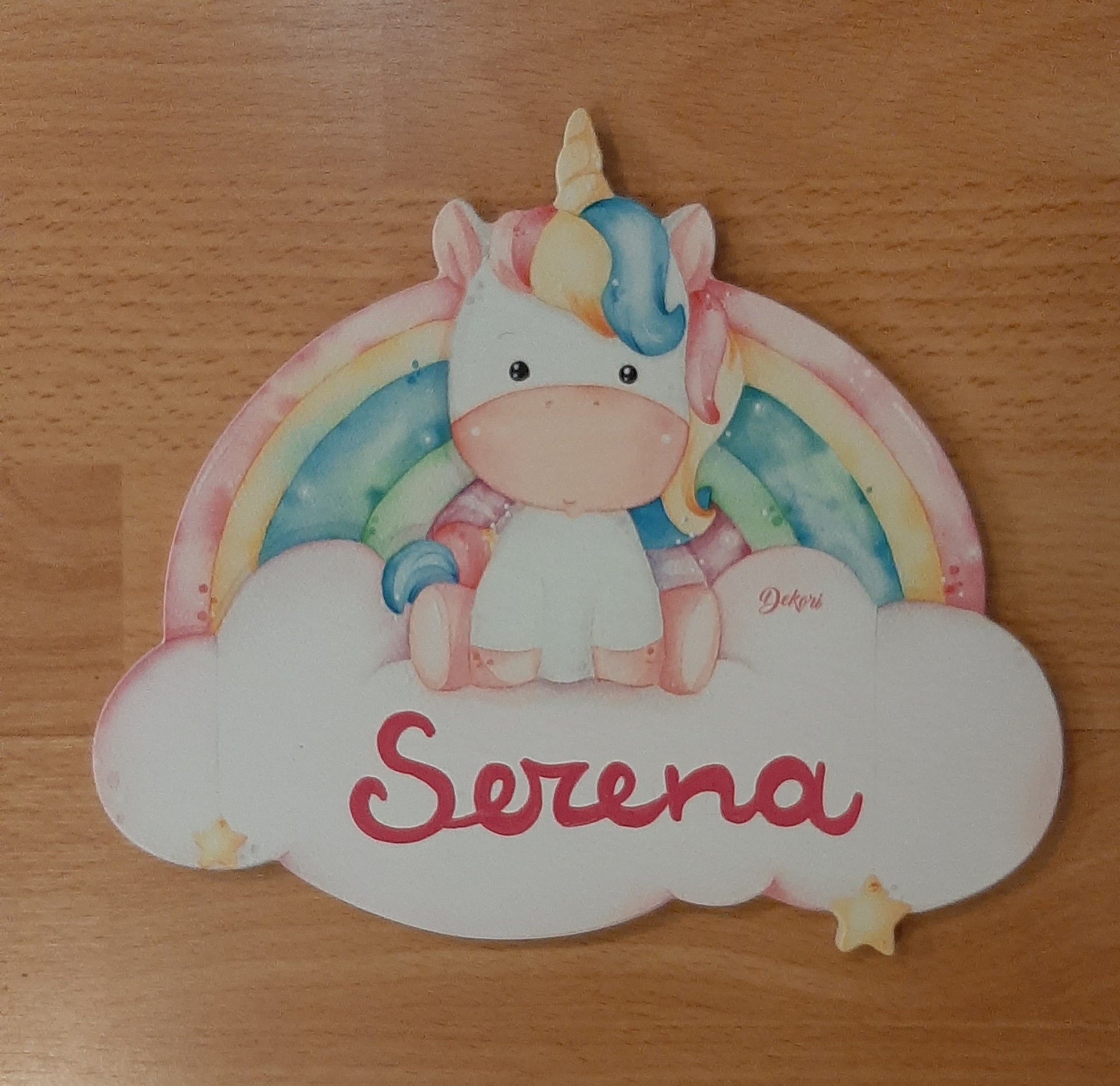 Targhetta "unicorno"