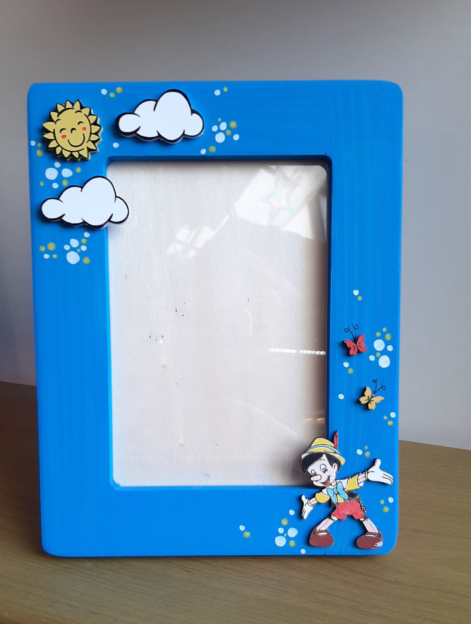 Cornice azzurra " pinocchio "