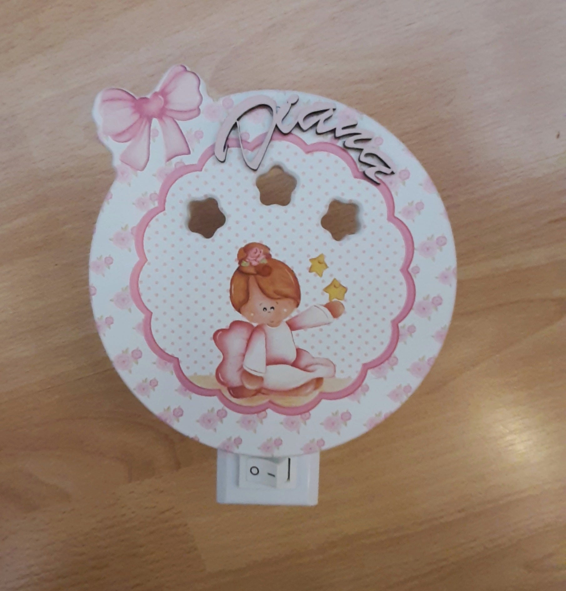 Luce da notte bimba con stelle