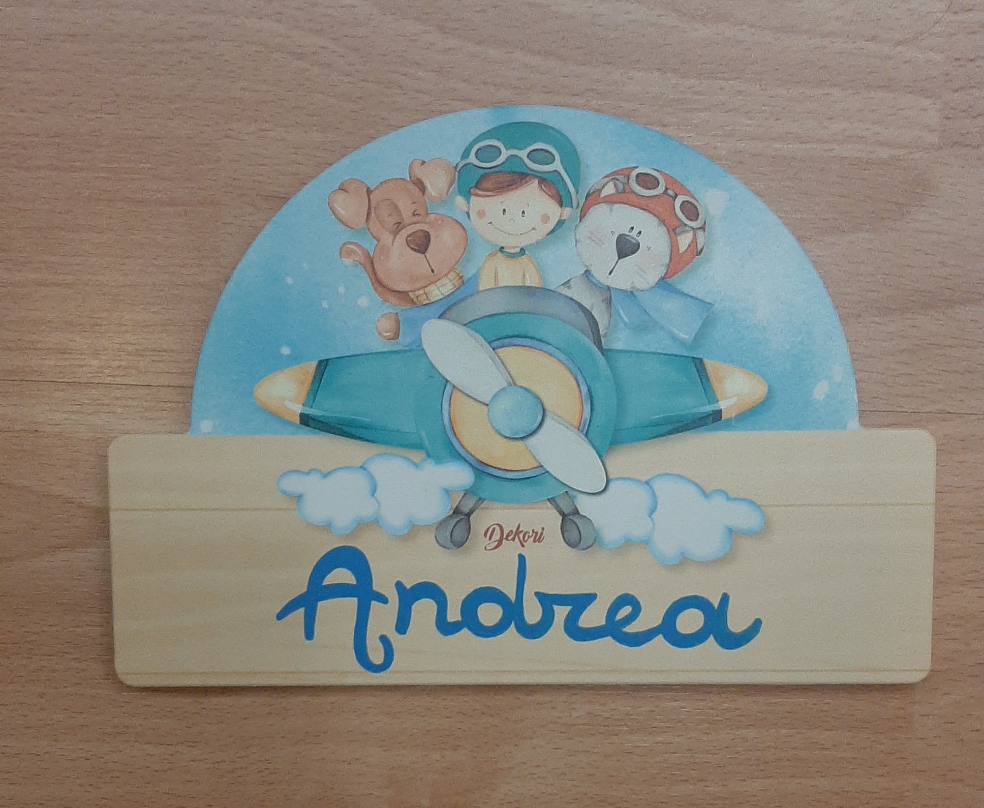 Targhetta " amici in volo"