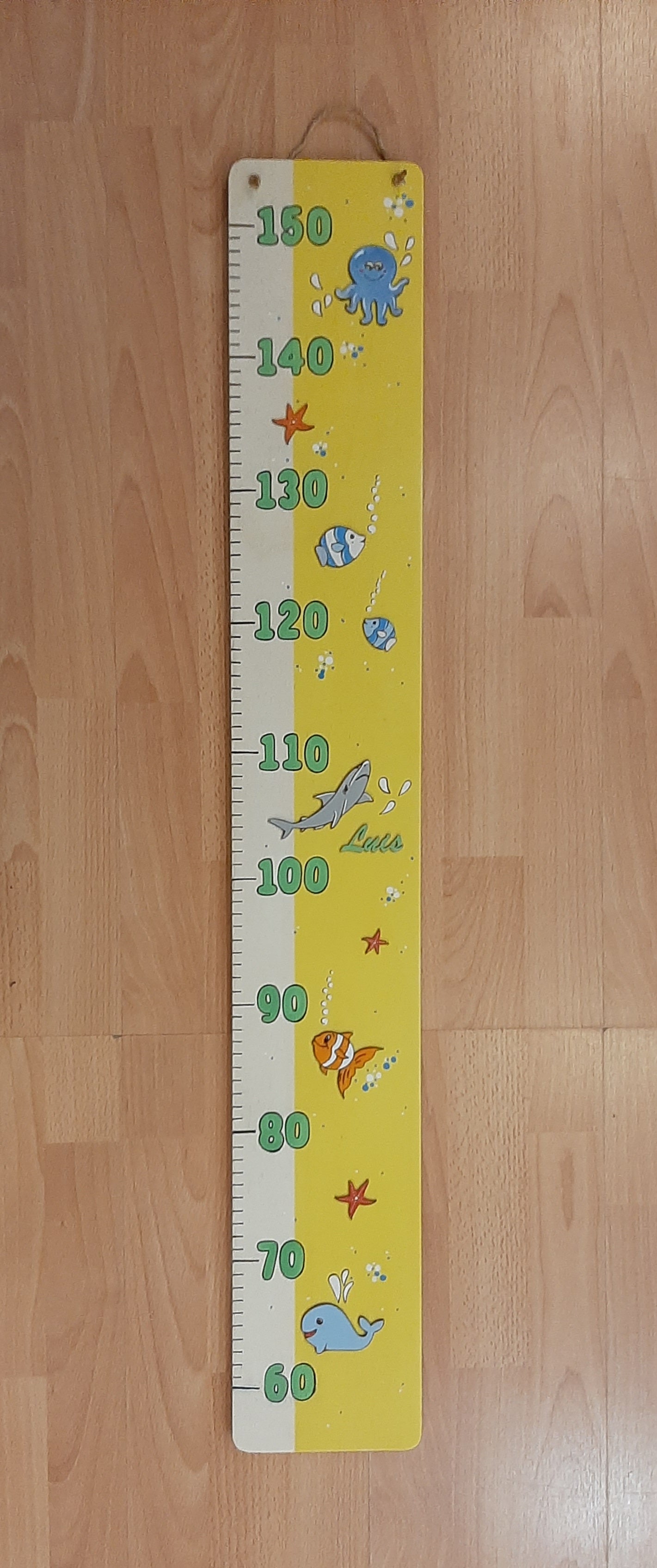 Metro " soggetti marini " giallo