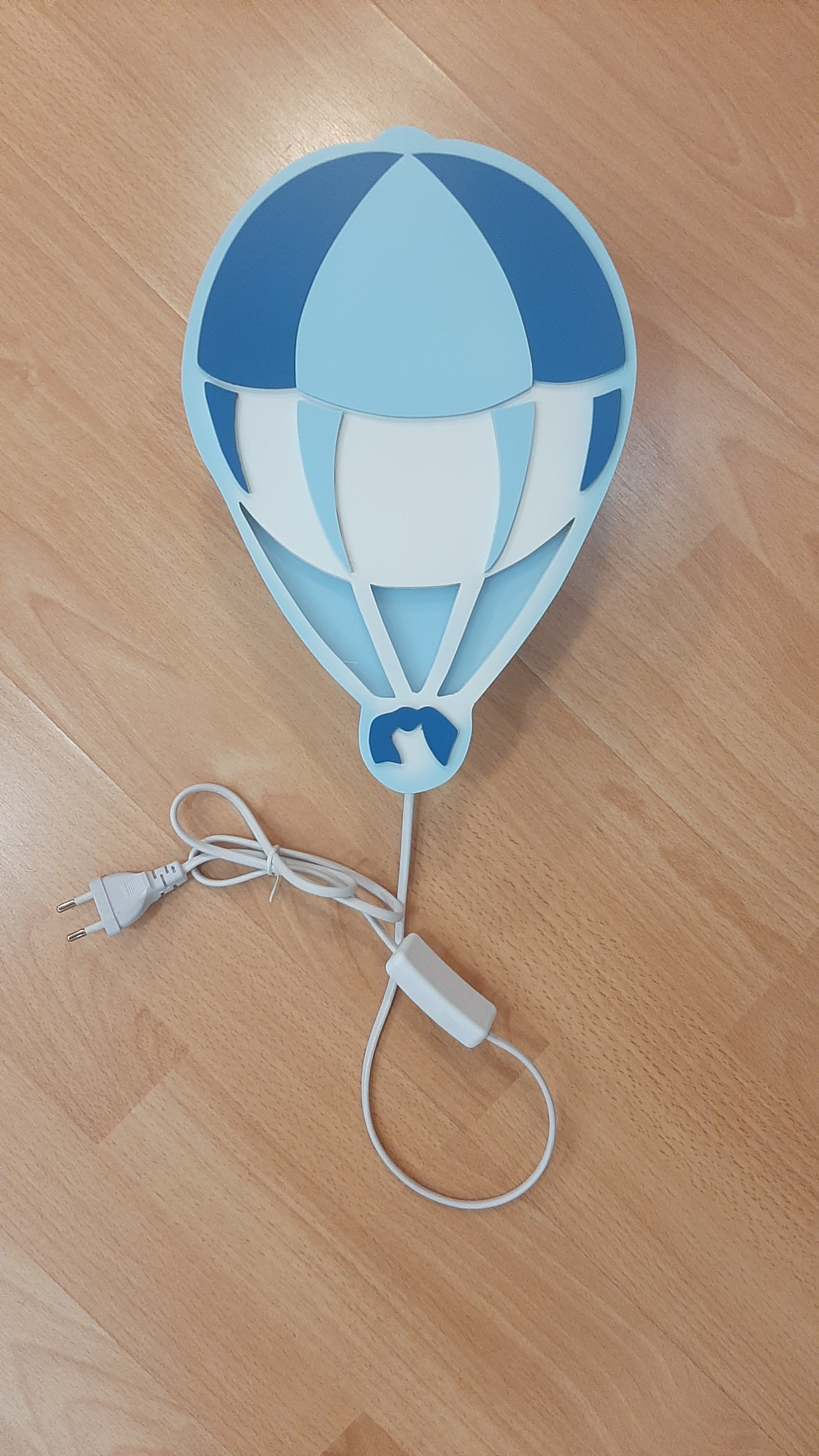 Applique mongolfiera celeste