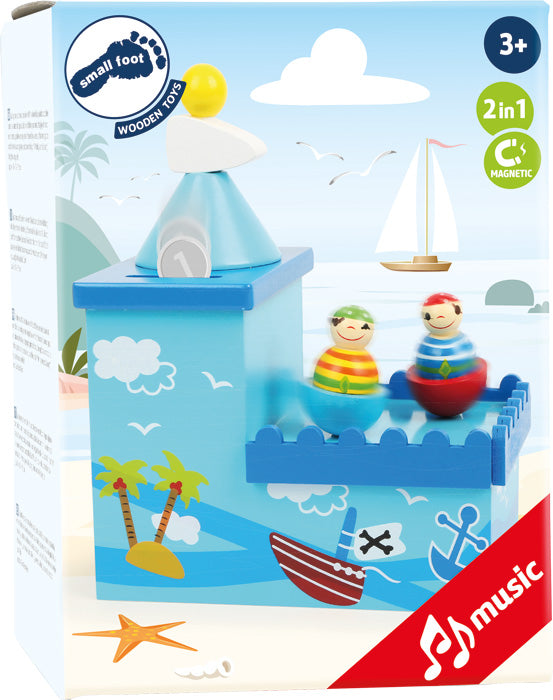 carillon con salvadanaio pirati